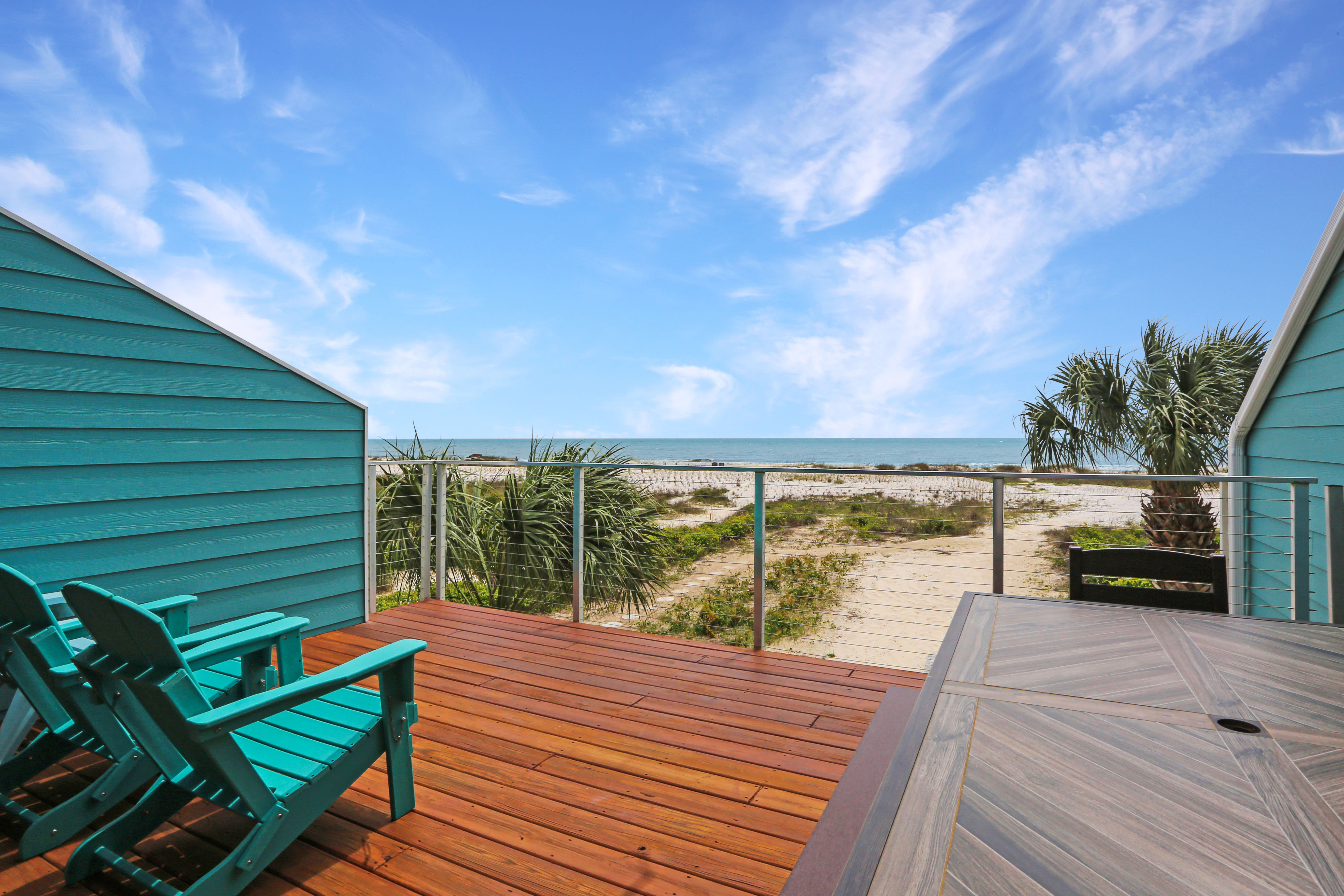 Gulf Front Deck with Dining Table