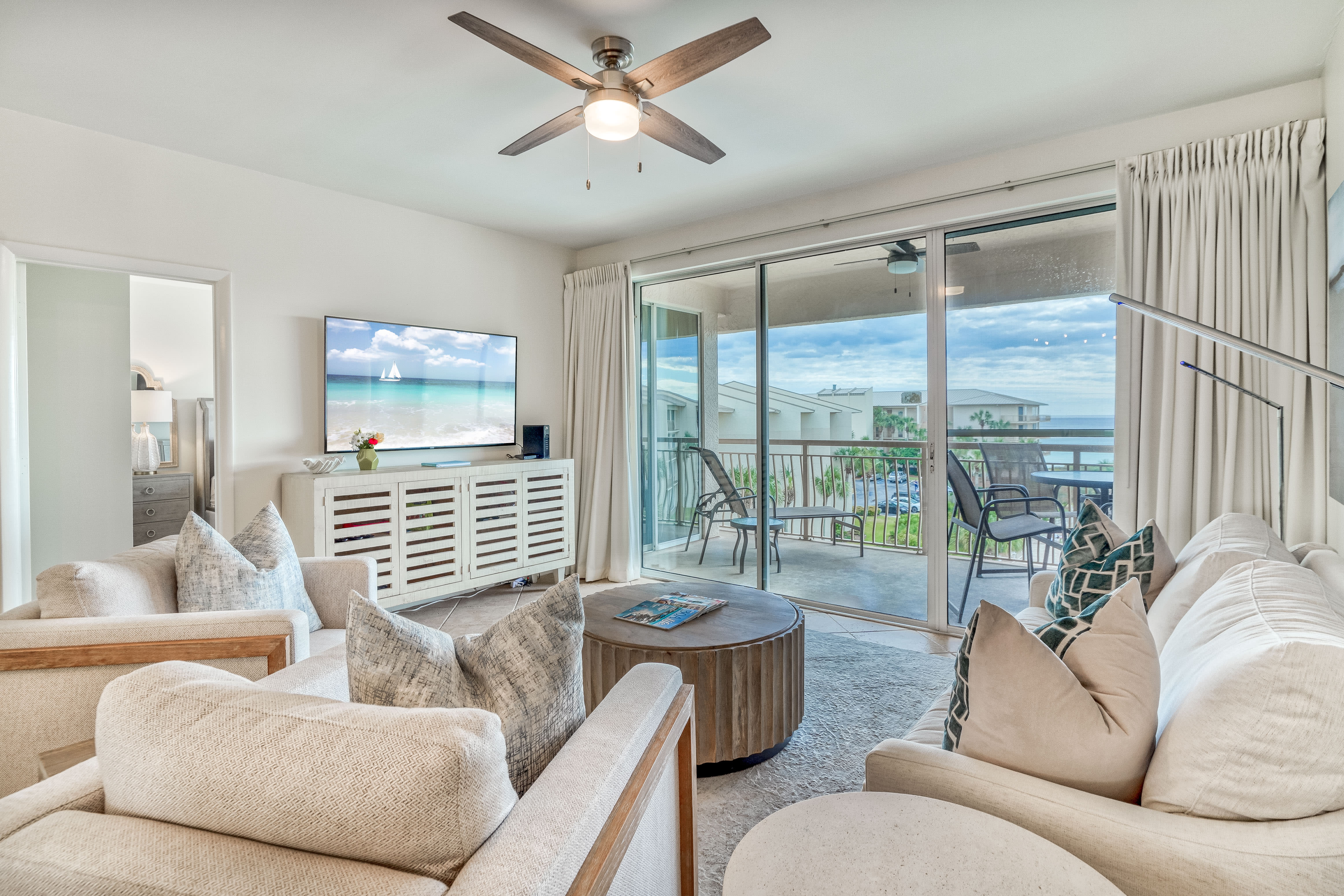 Living Room - Equipped with a Large Flat Screen TV