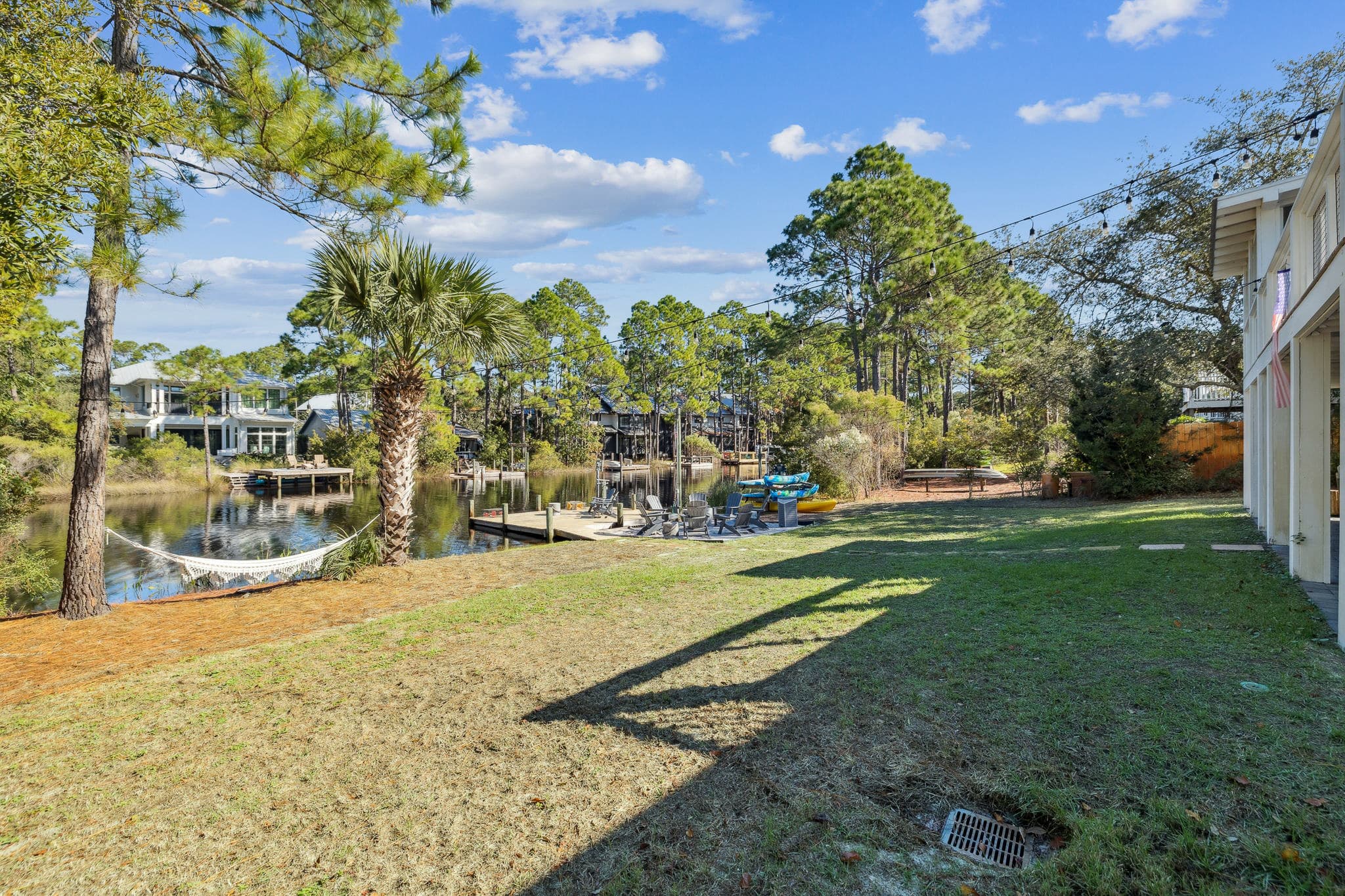 Take Advantage of the Expansive Back Yard, Hammock & Private Dock!