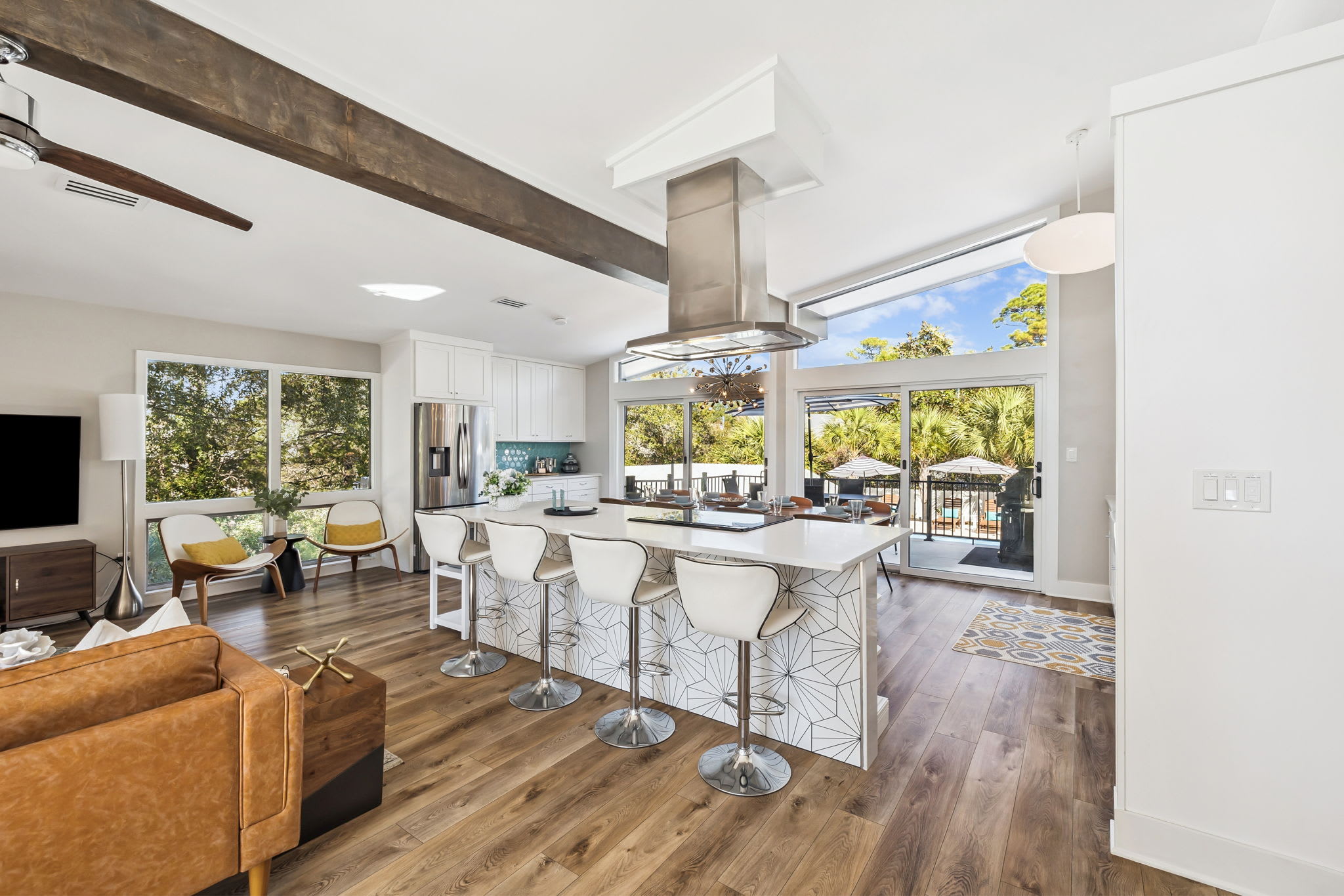 Open-Concept Living & Kitchen Area