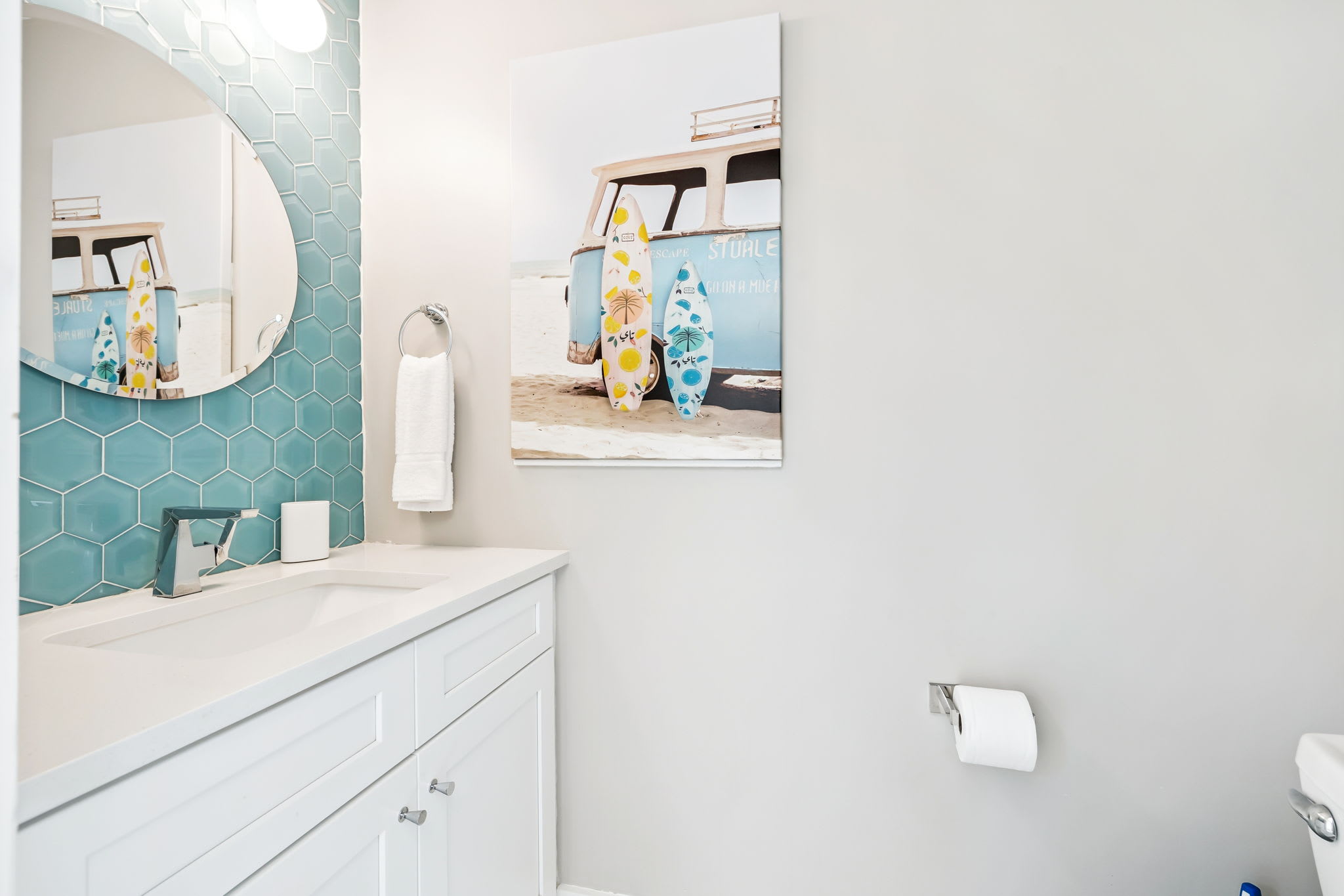 1st Floor Powder Room - Conveniently Located Off the Entry