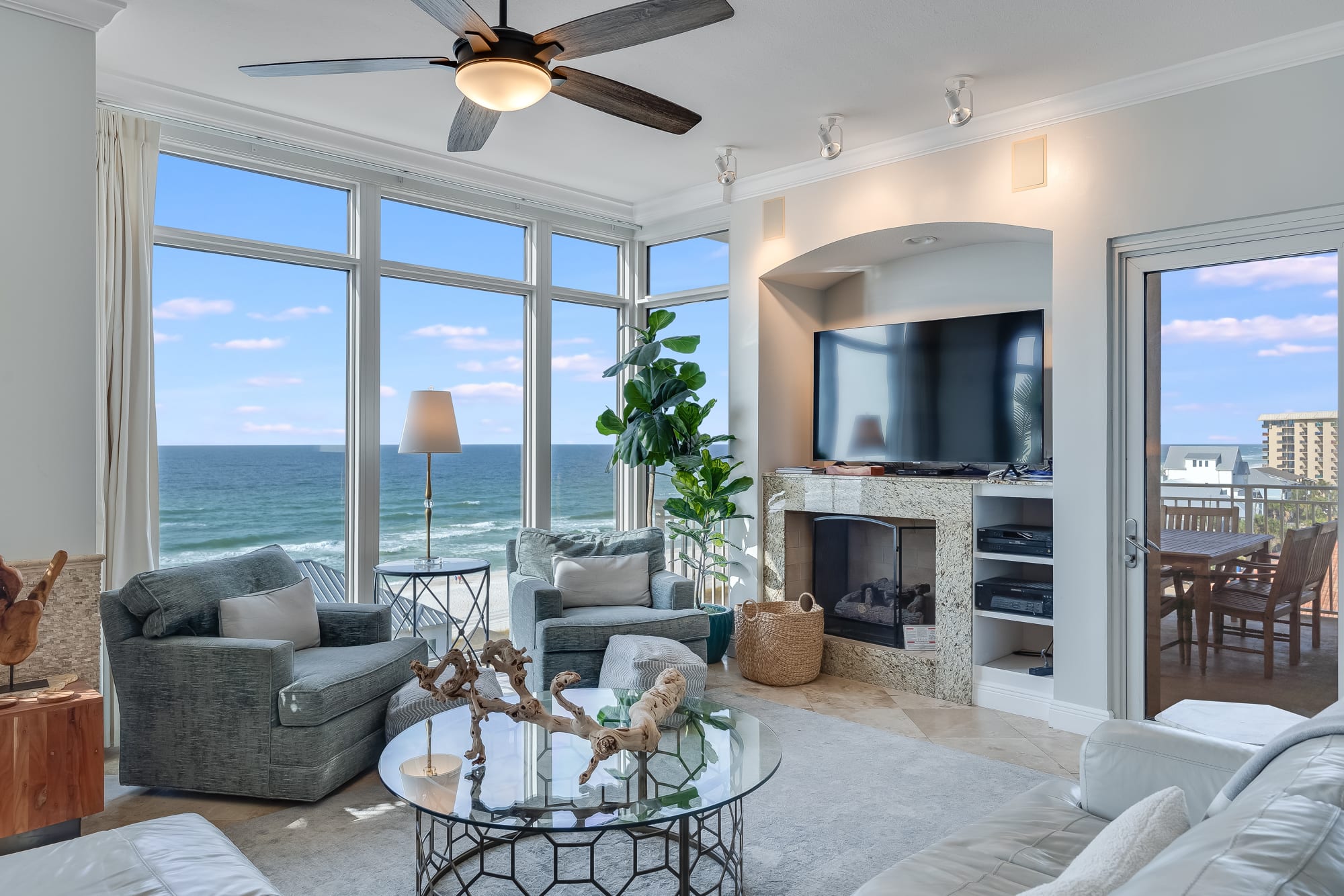 Elegant Coastal Living Space