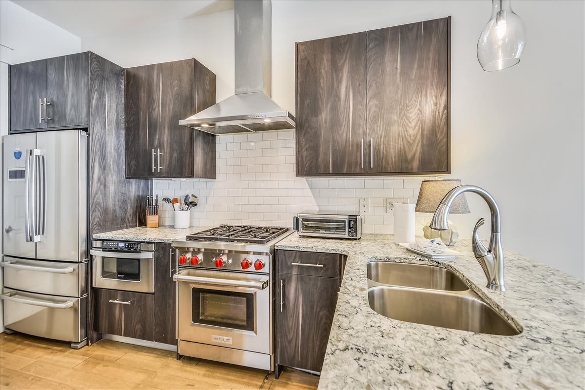 Kitchen - Equipped with a Wolf Gas Range