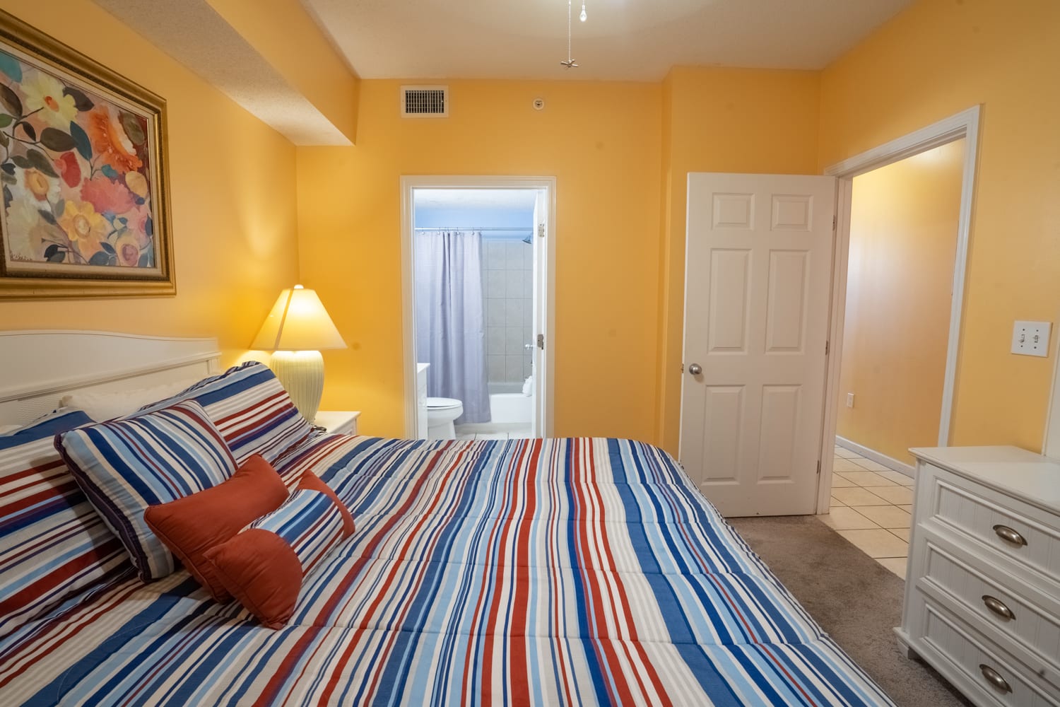 Primary bedroom with private bathroom.