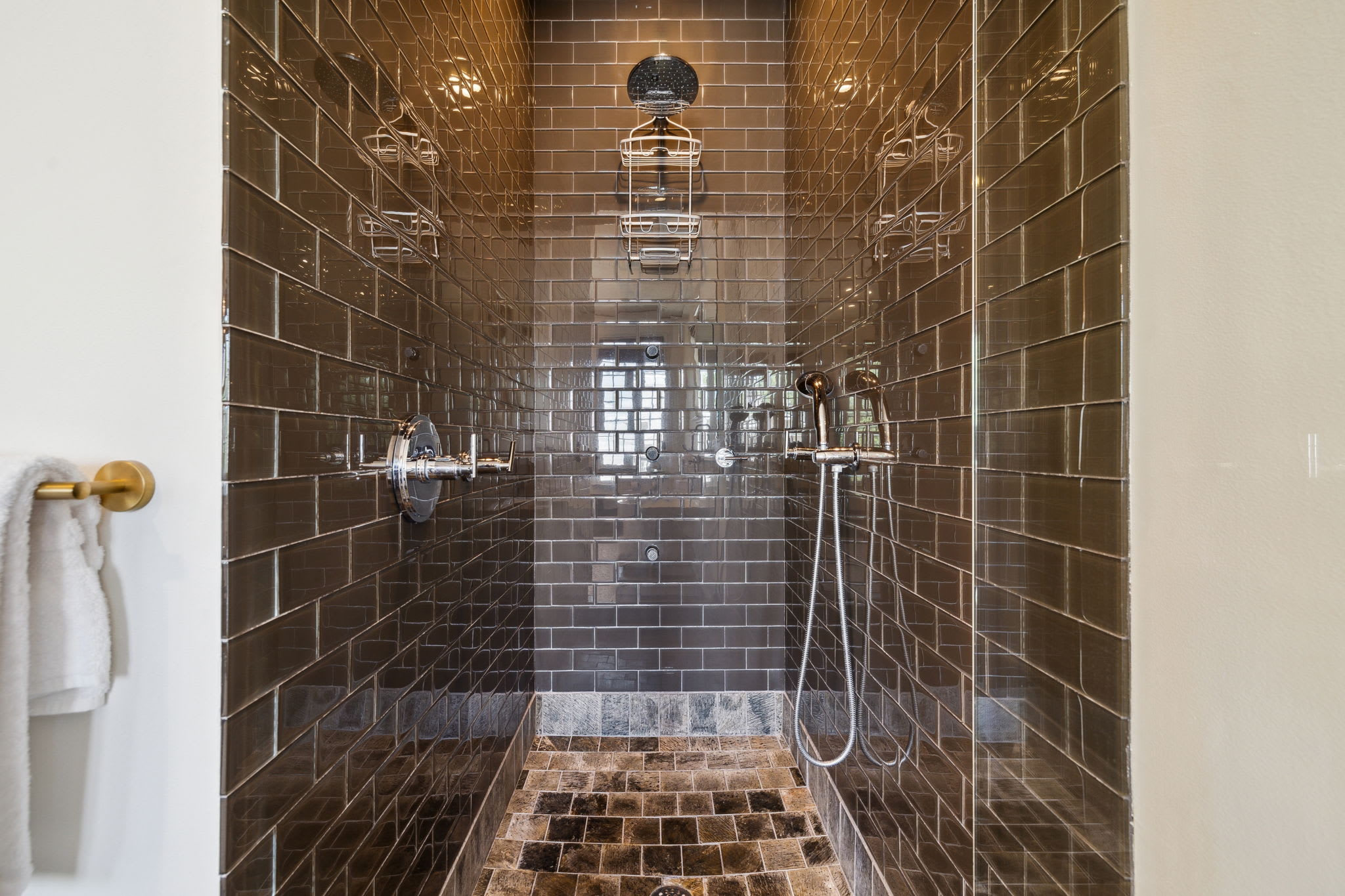 Wash Off After a Day at the Beach in the Walk-In Shower