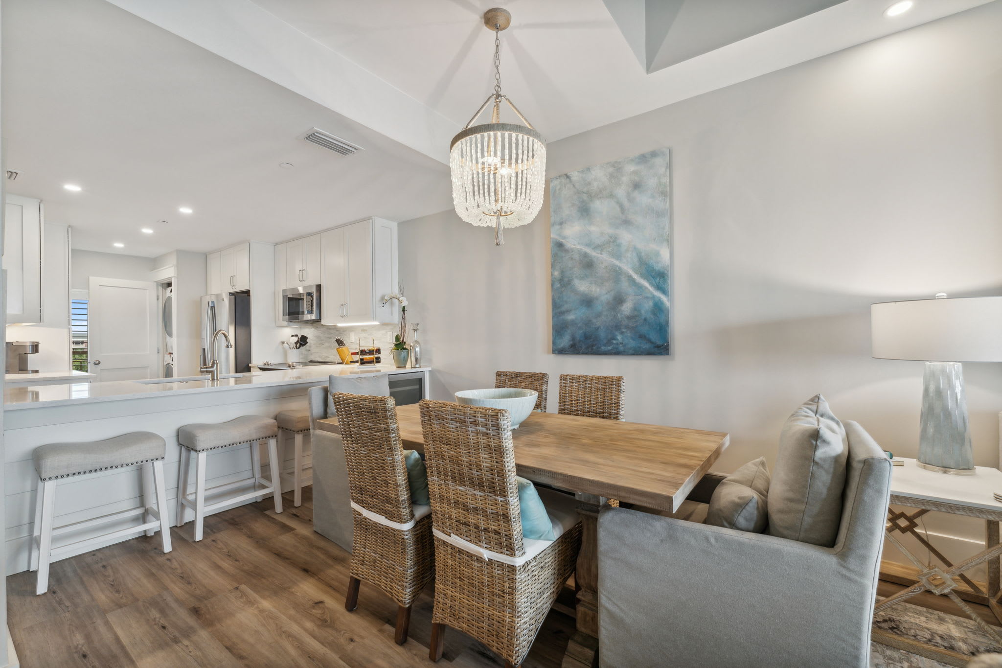 Dining Table for Six and Bar Seating