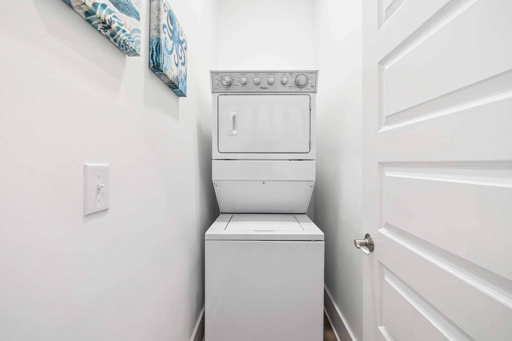 3rd Floor - Stack Washer & Dryer in the Laundry Room