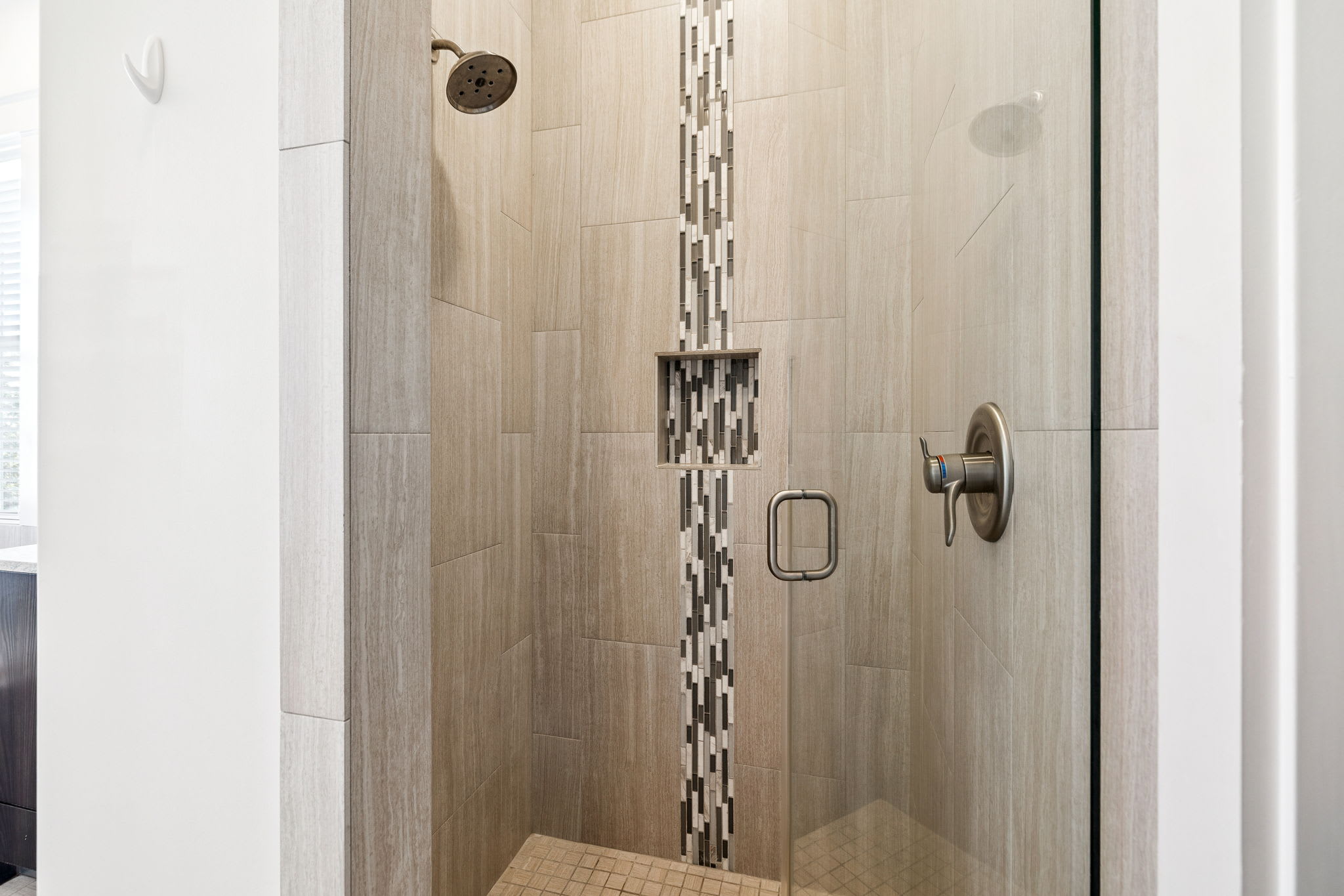 Rinse Off in the Spa-Like Walk-In Shower