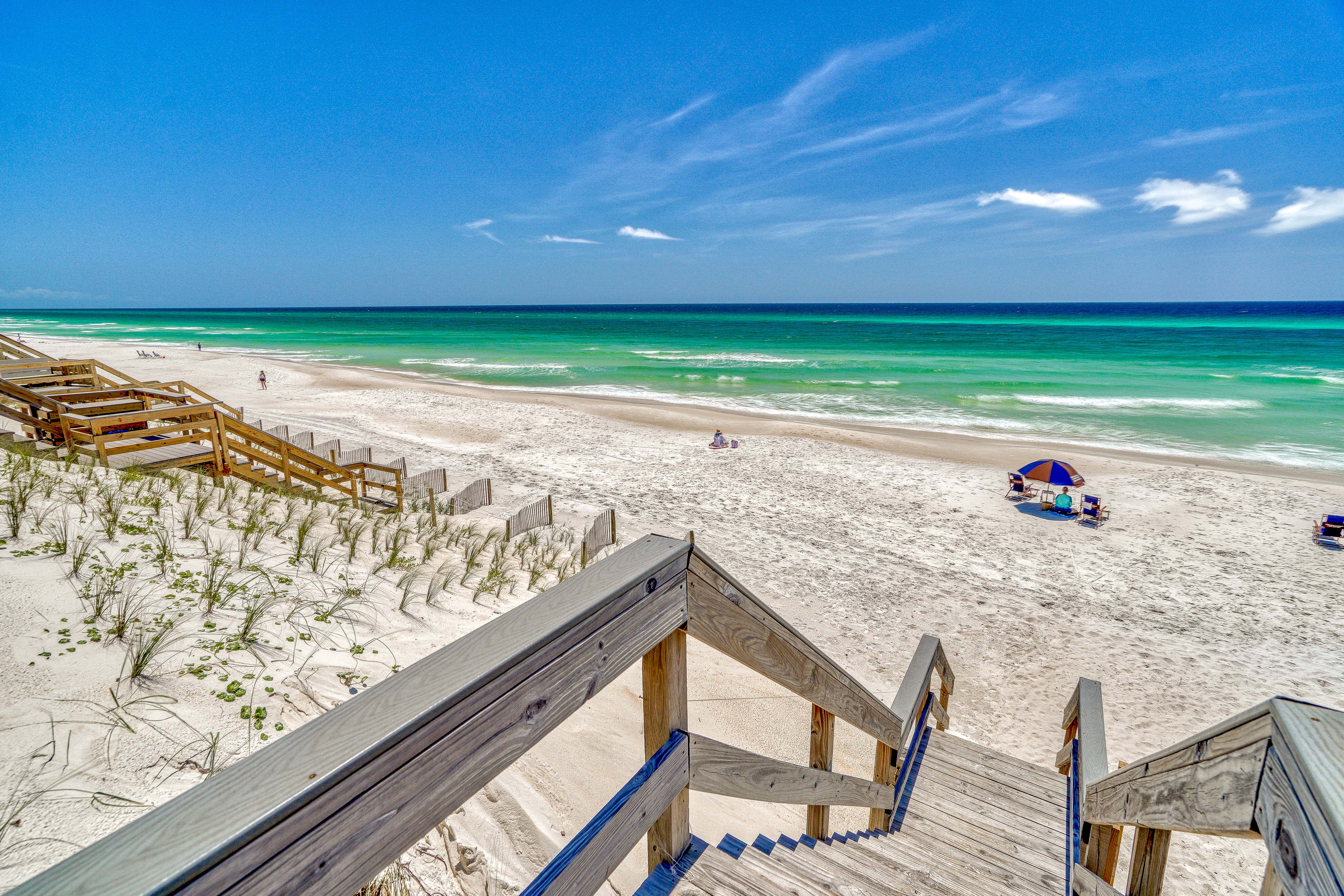 Just steps from 30A Beaches