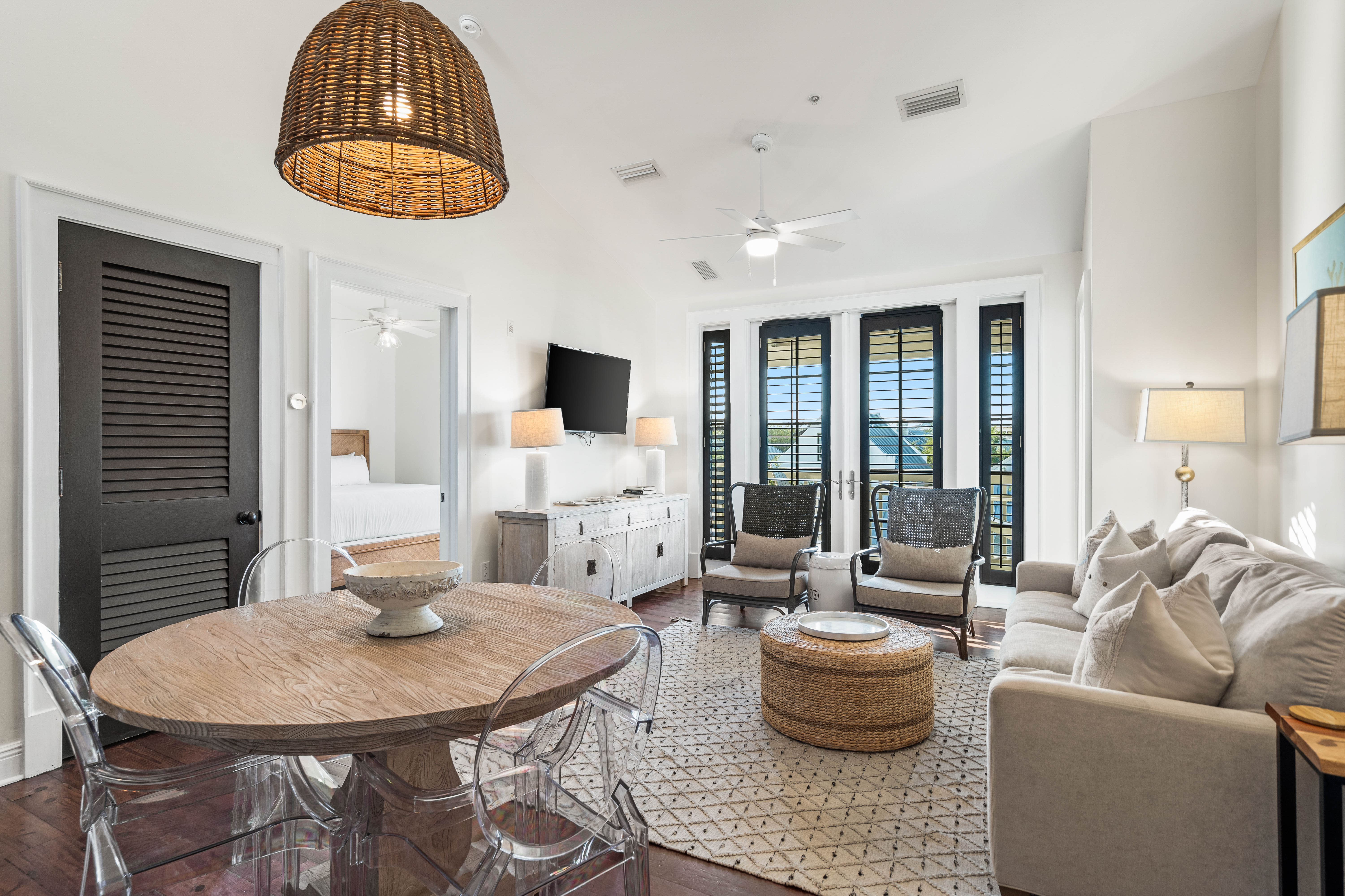 Spacious Living Area with Direct Balcony Access