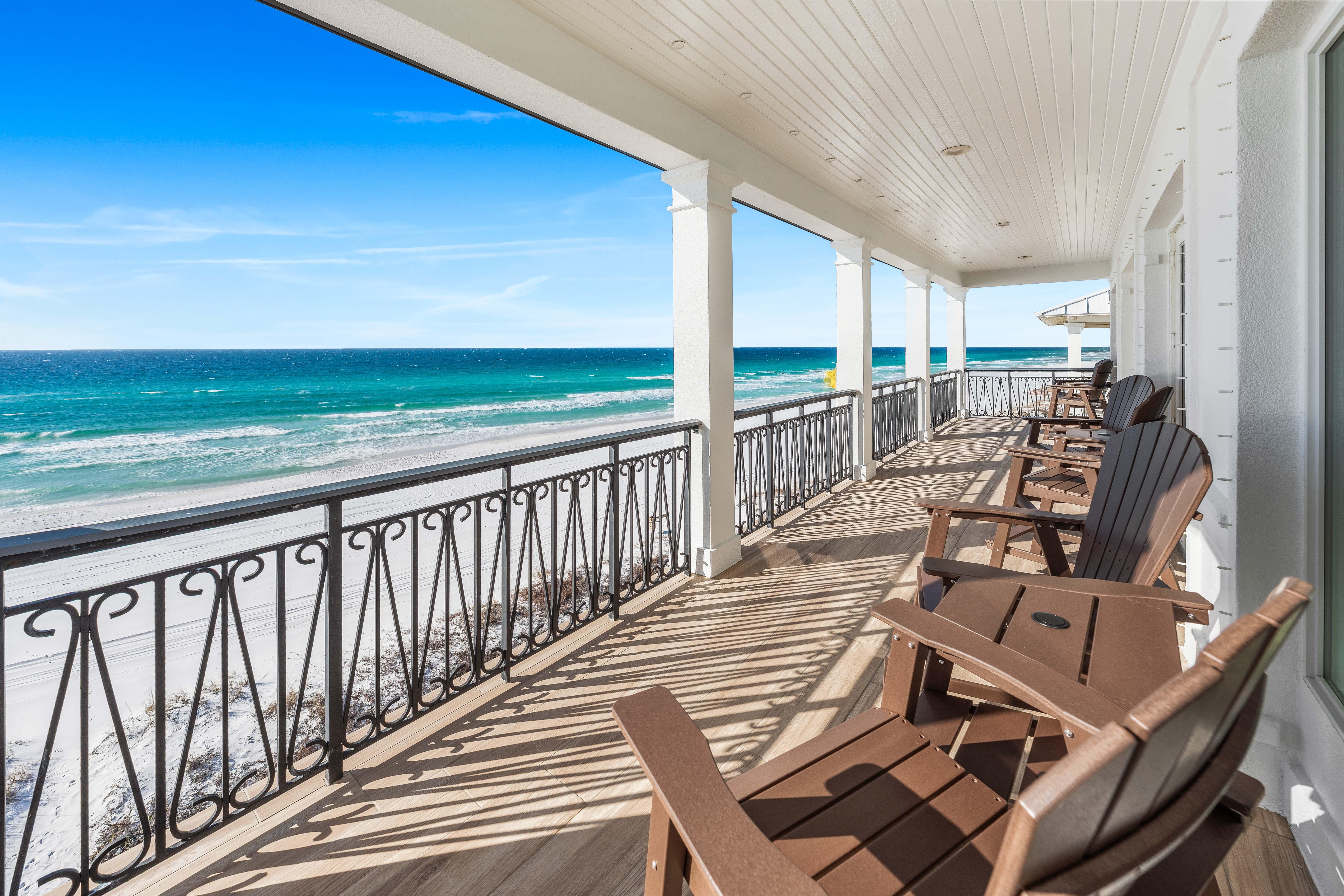 Covered Balcony with Polywood High Top Chairs