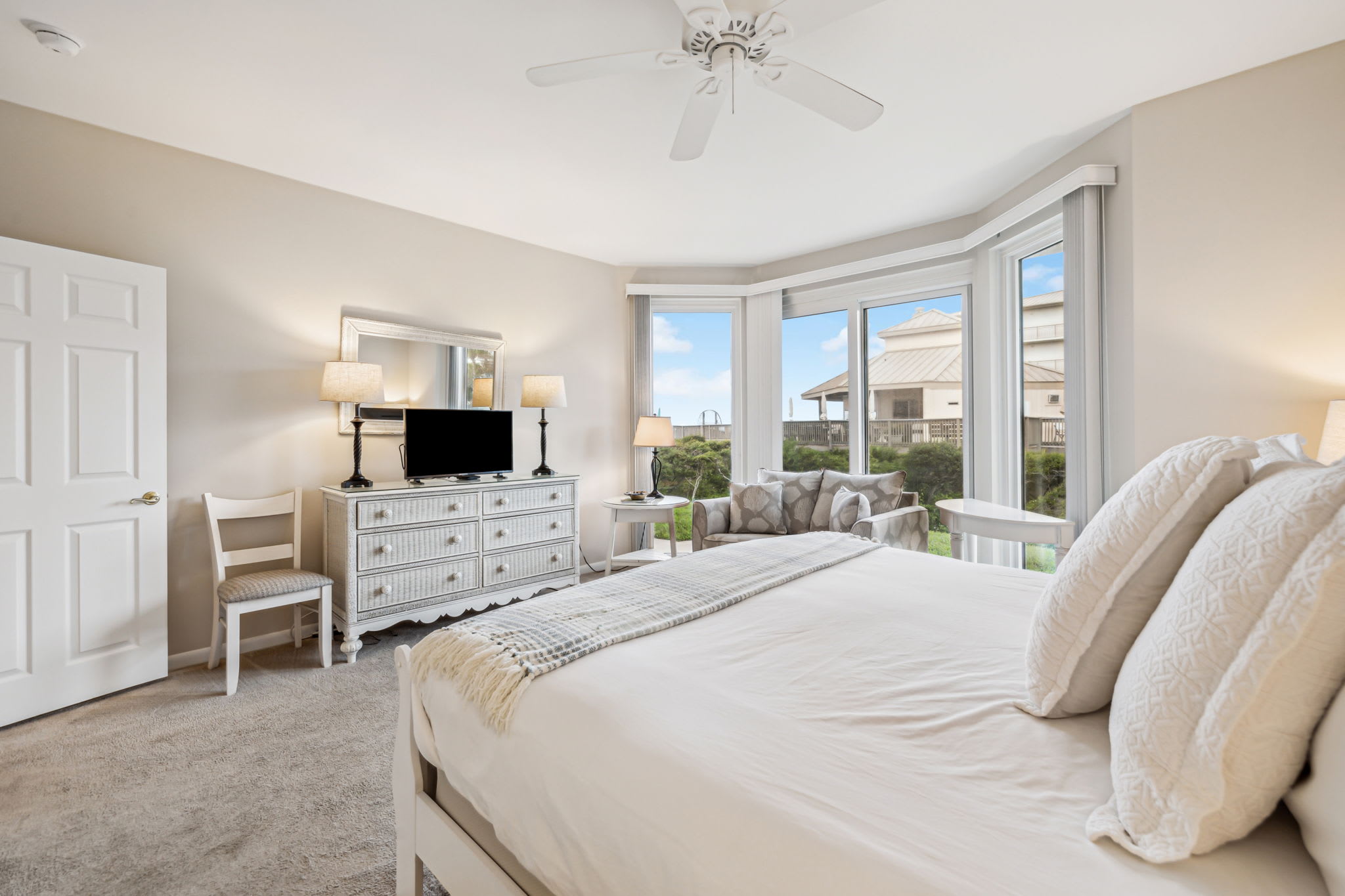 Primary King Suite - Equipped with a Flat-Screen TV