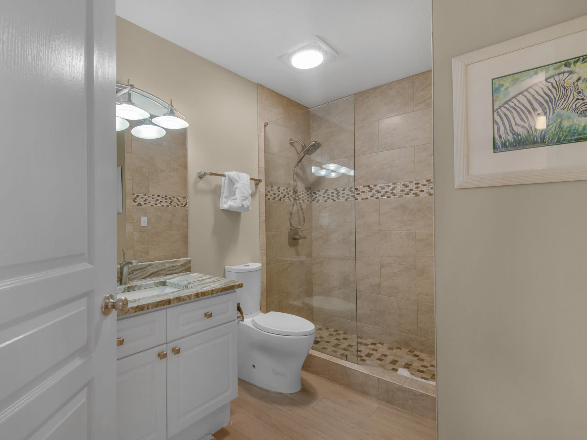 Guest Bathroom with Walk-In Shower