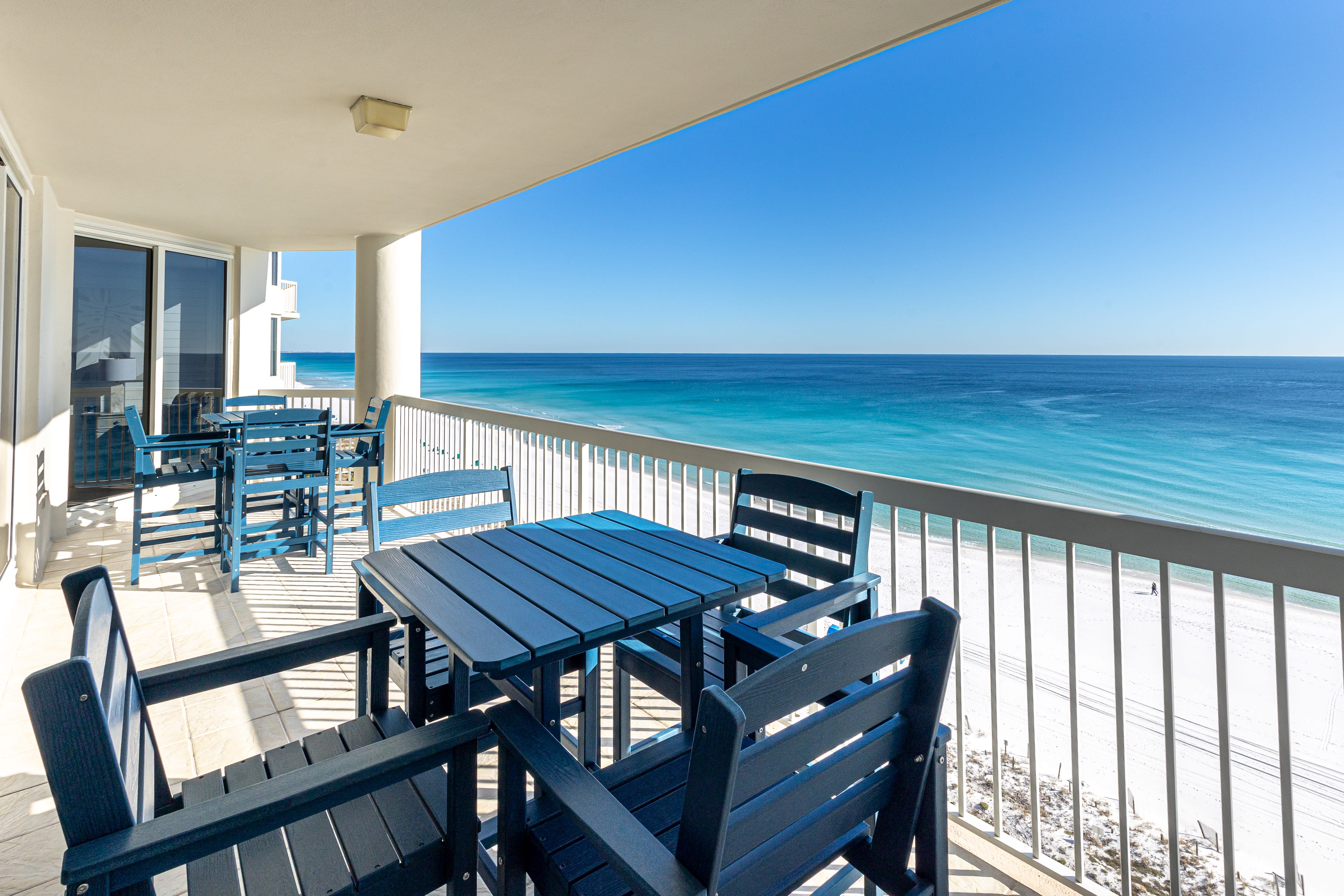 Sip your morning coffee while watching waves dance on pristine sand from your private oceanfront balcony.