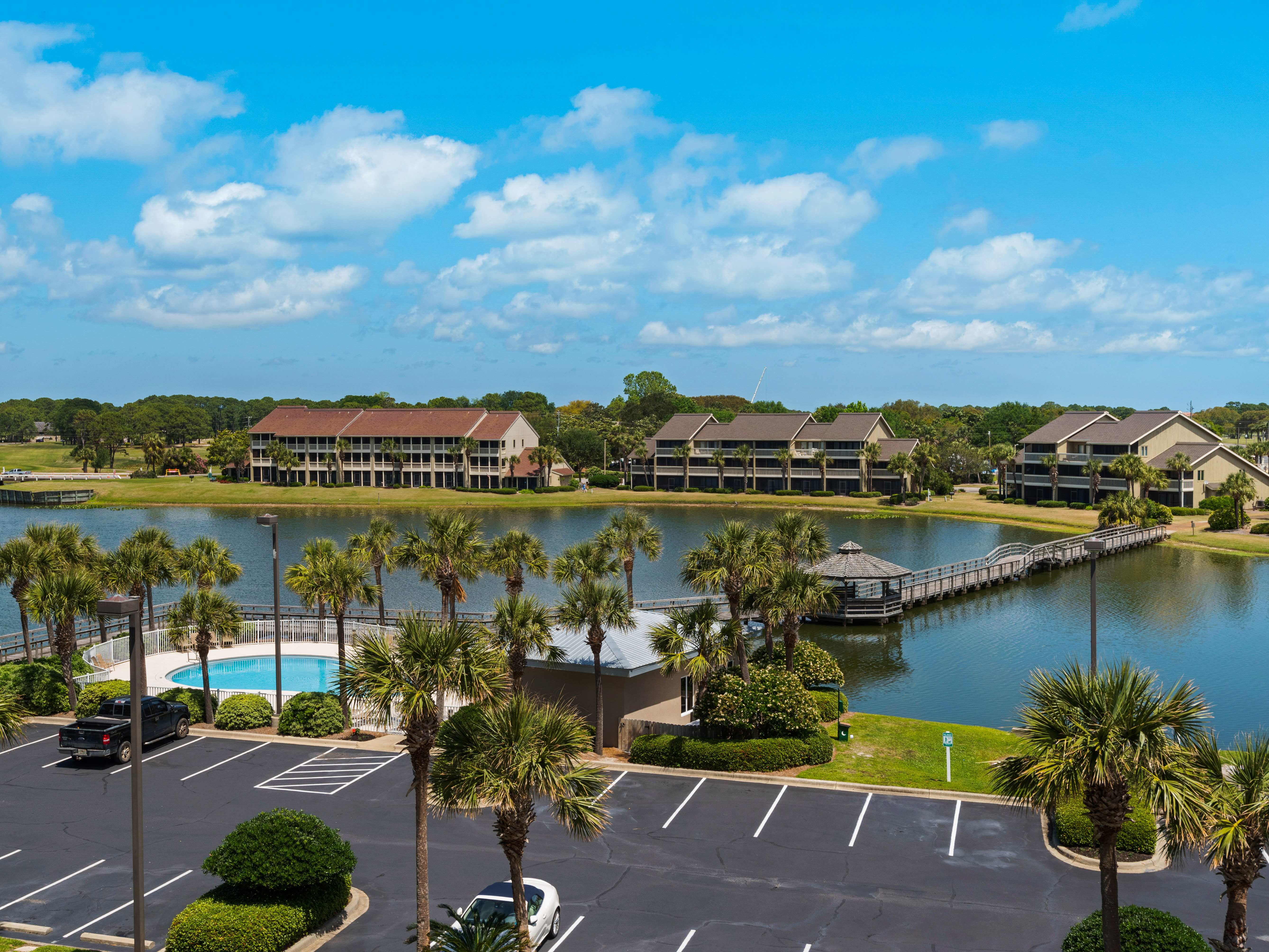 Stewart Lake view from lakeside balcony