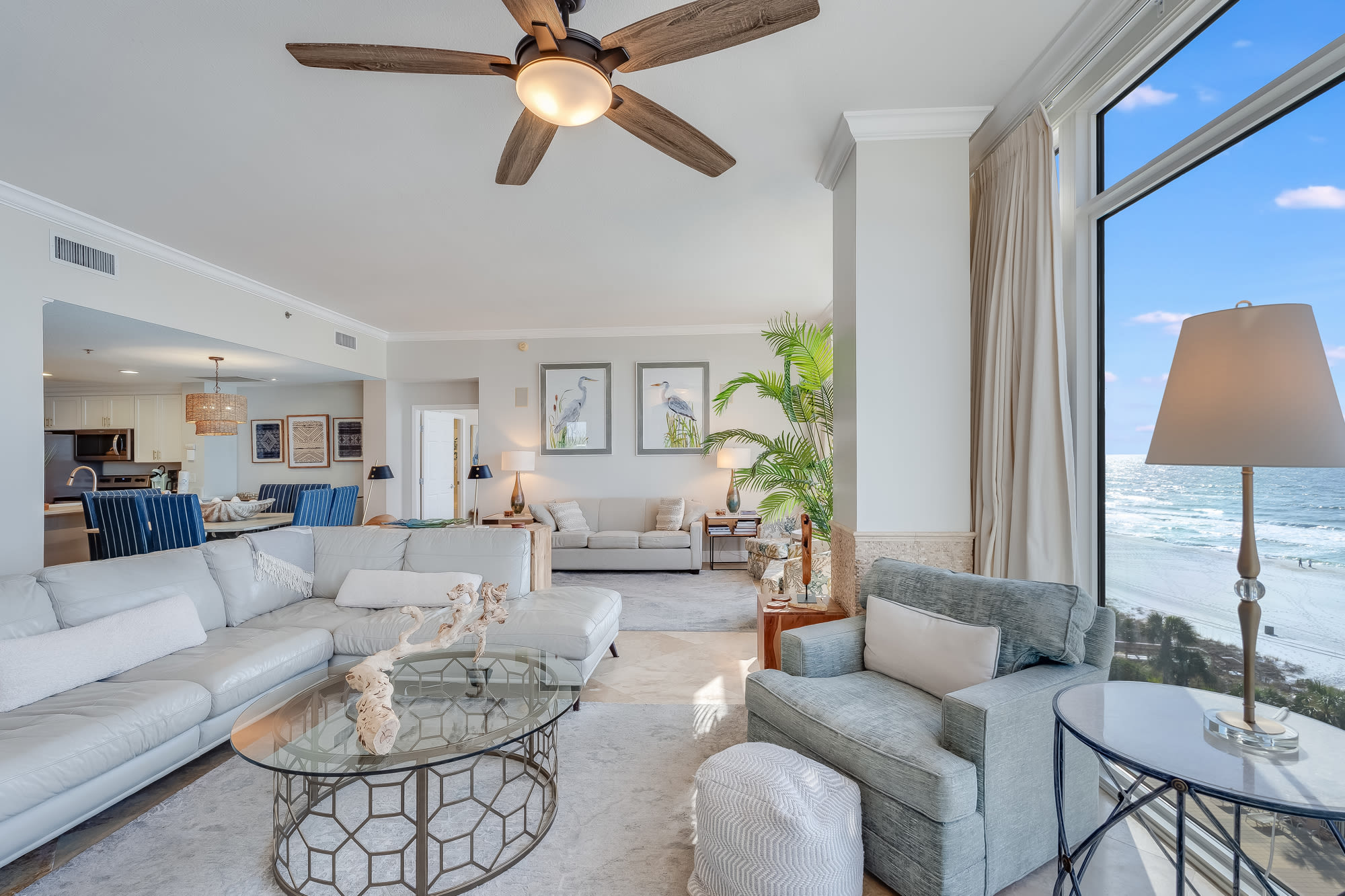 Elegant Coastal Living Space