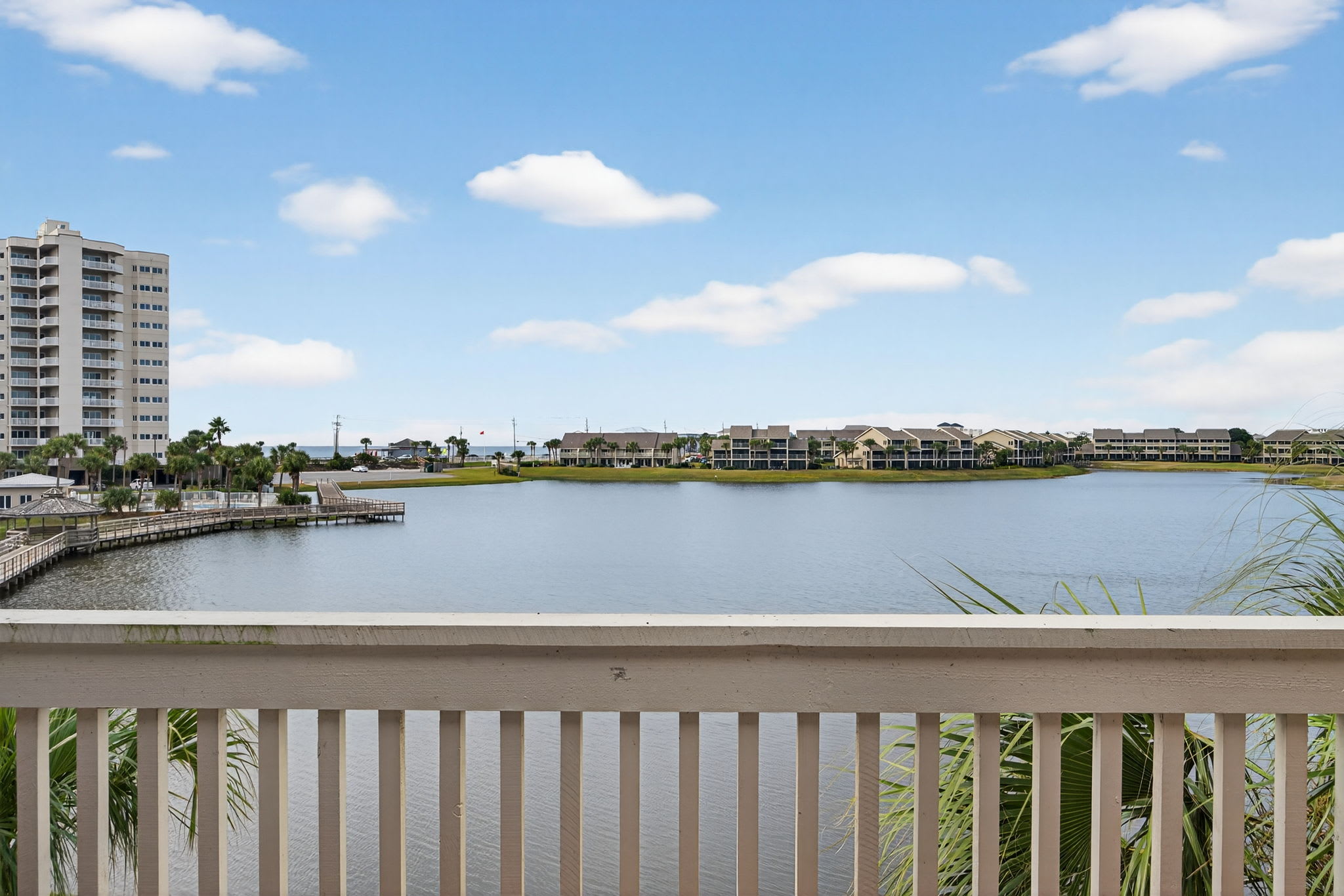 Enjoy stunning lake views from your private balcony, where peaceful waters and blue skies create the perfect backdrop for your morning coffee or evening relaxation.