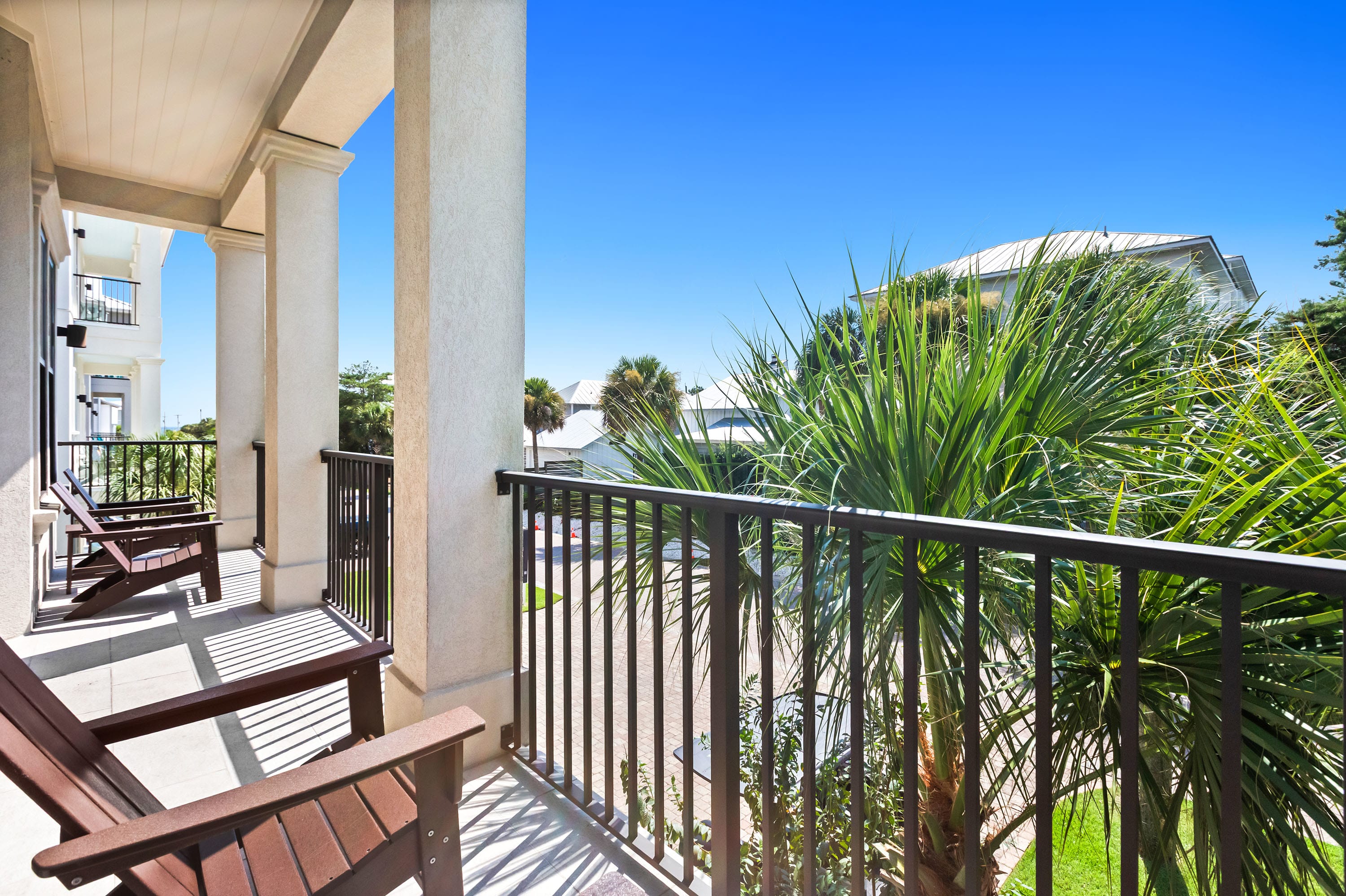 2nd Floor West Facing Furnished balcony