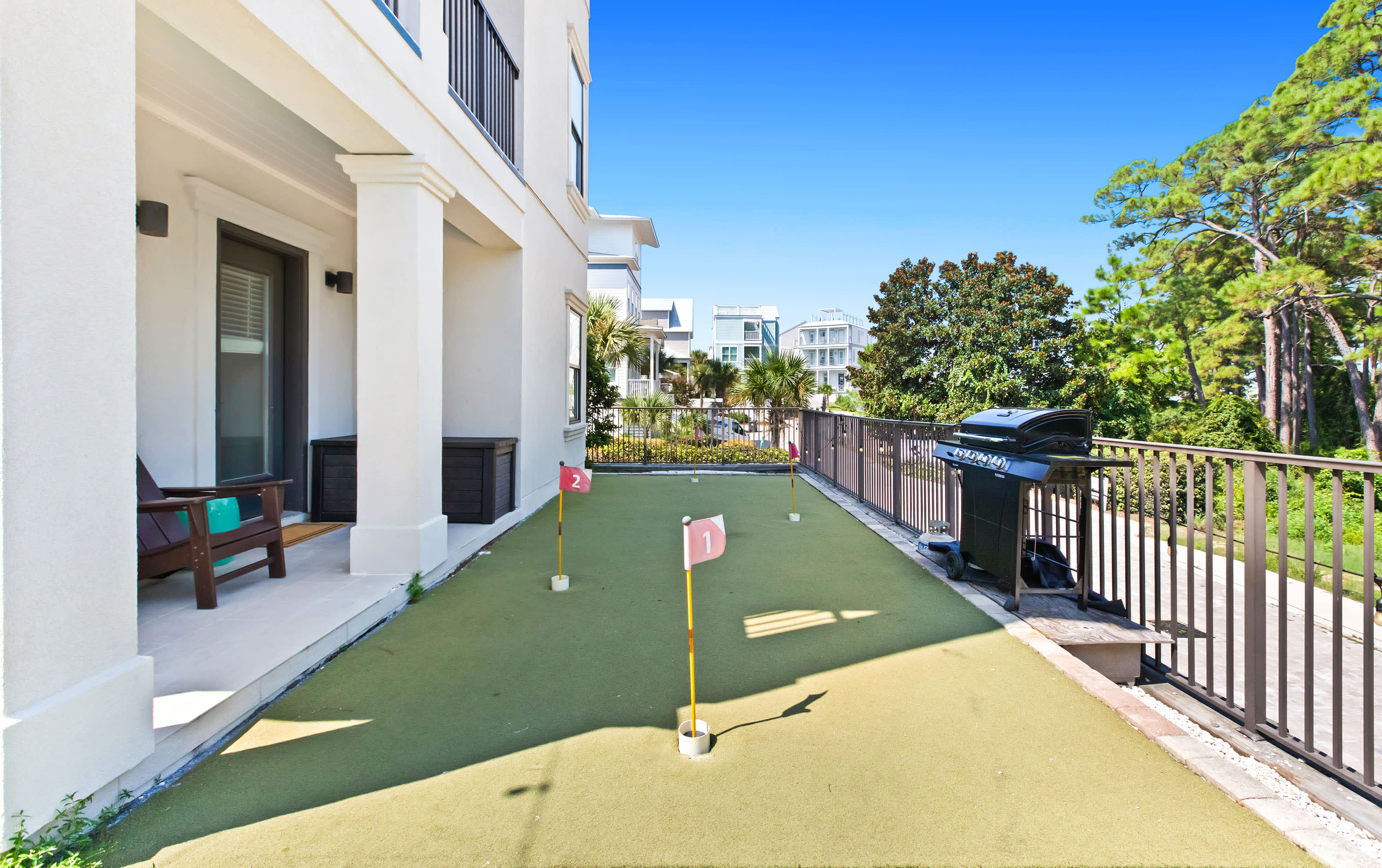 Yes, that is a 4 hole Putting Green in your yard