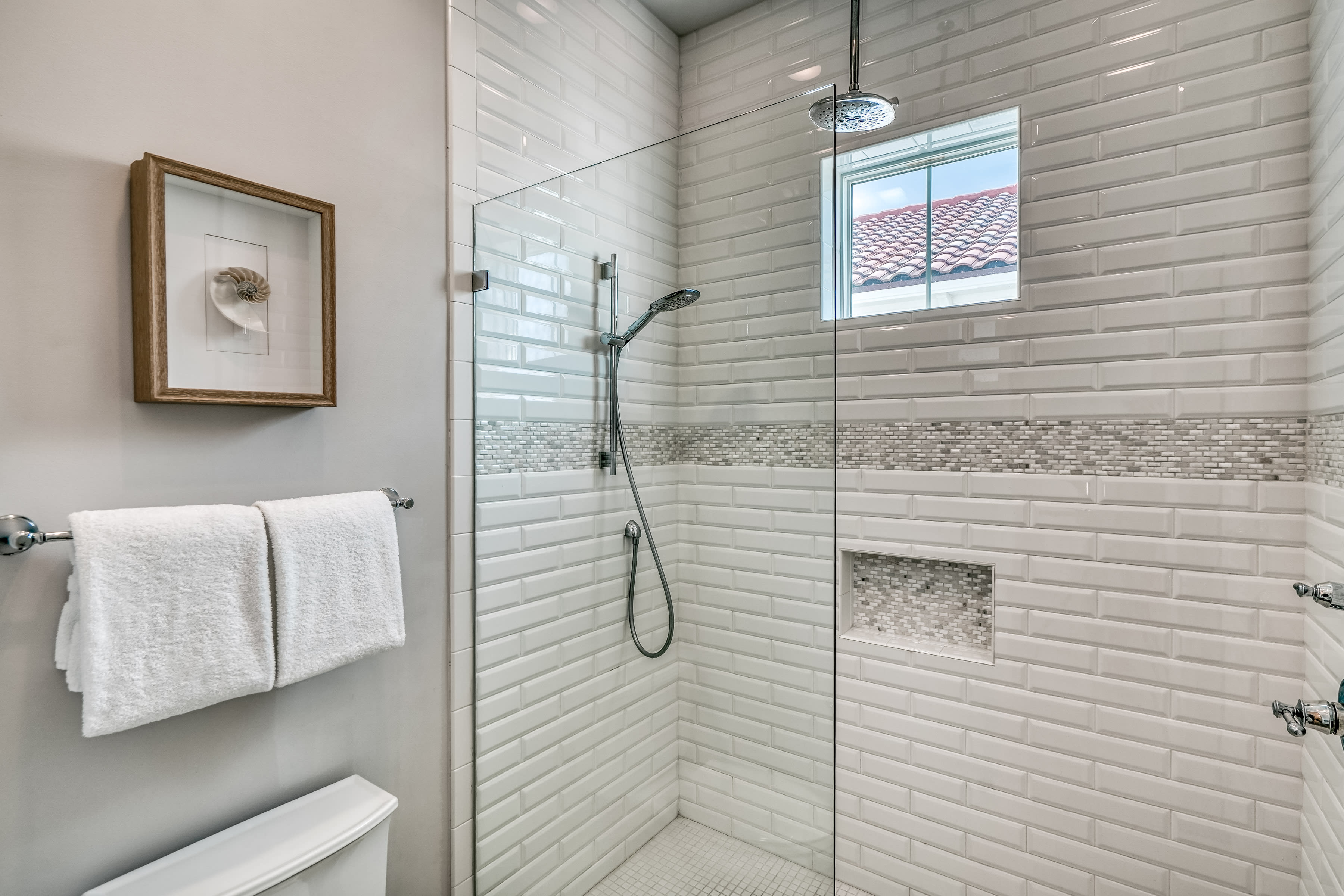 Shared Guest Bathroom - Featuring a Walk-in Shower