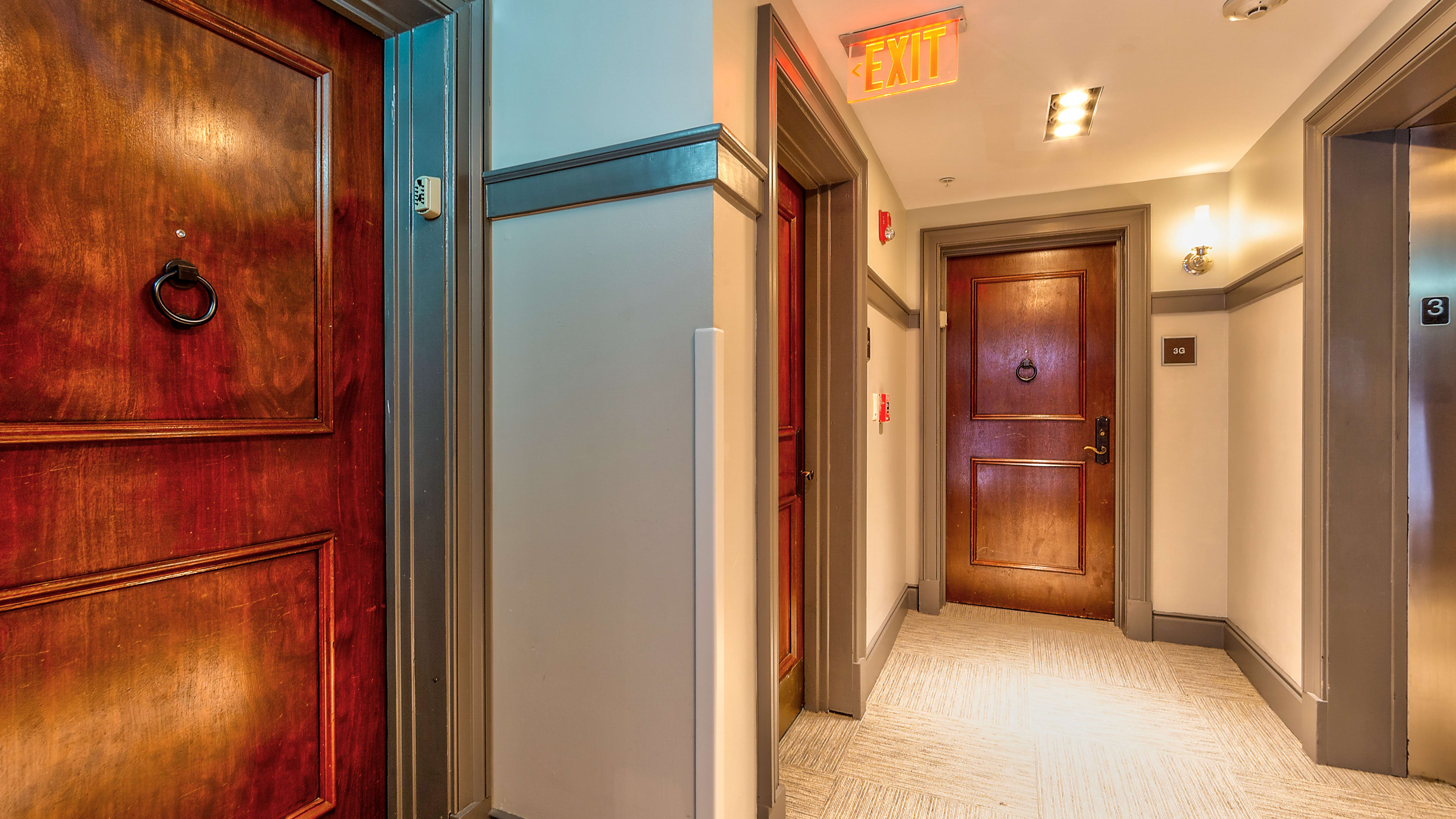 Located Across the Hall from the Elevator