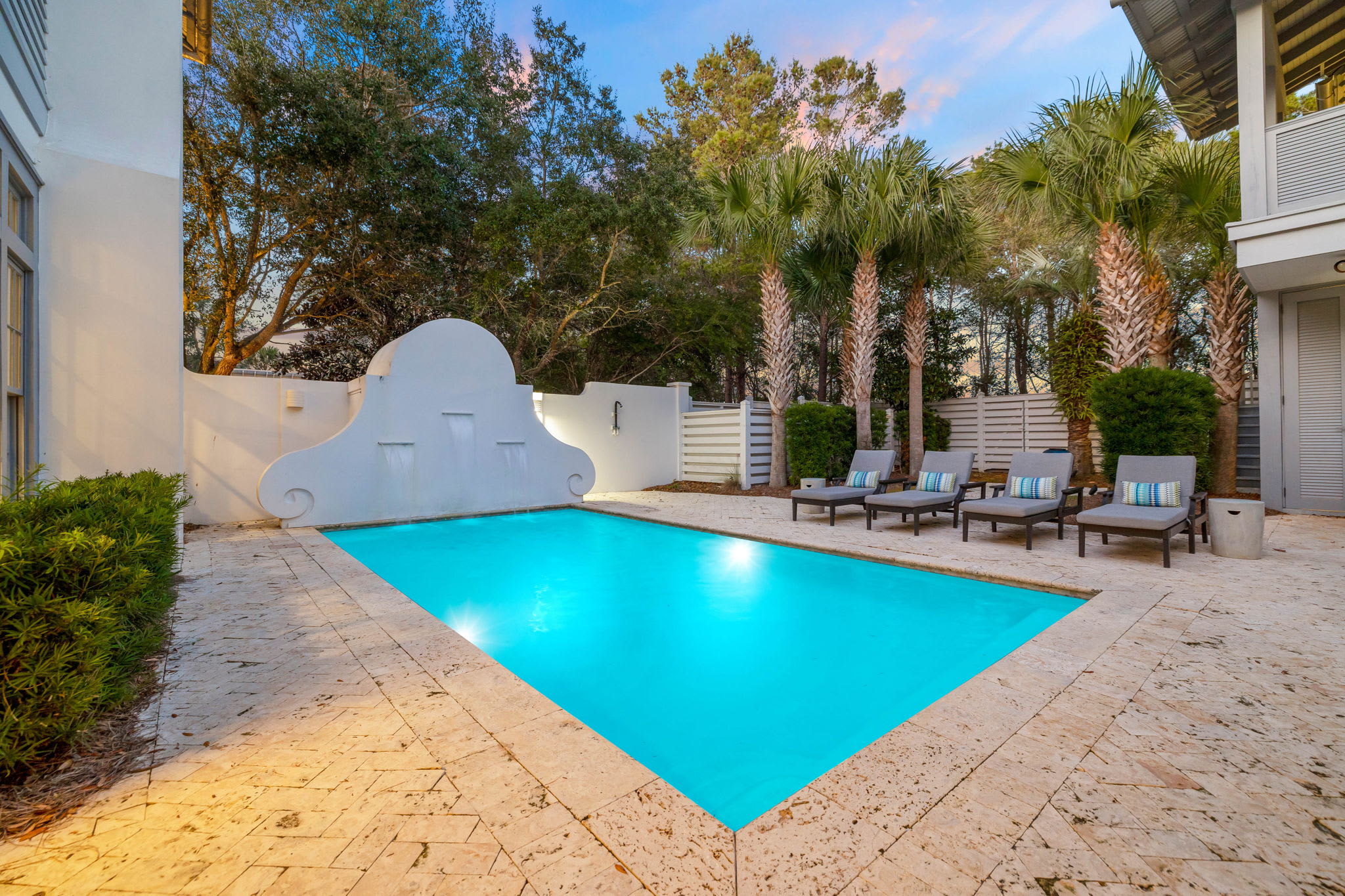 Enjoy the Private Heated Pool Day or Night!