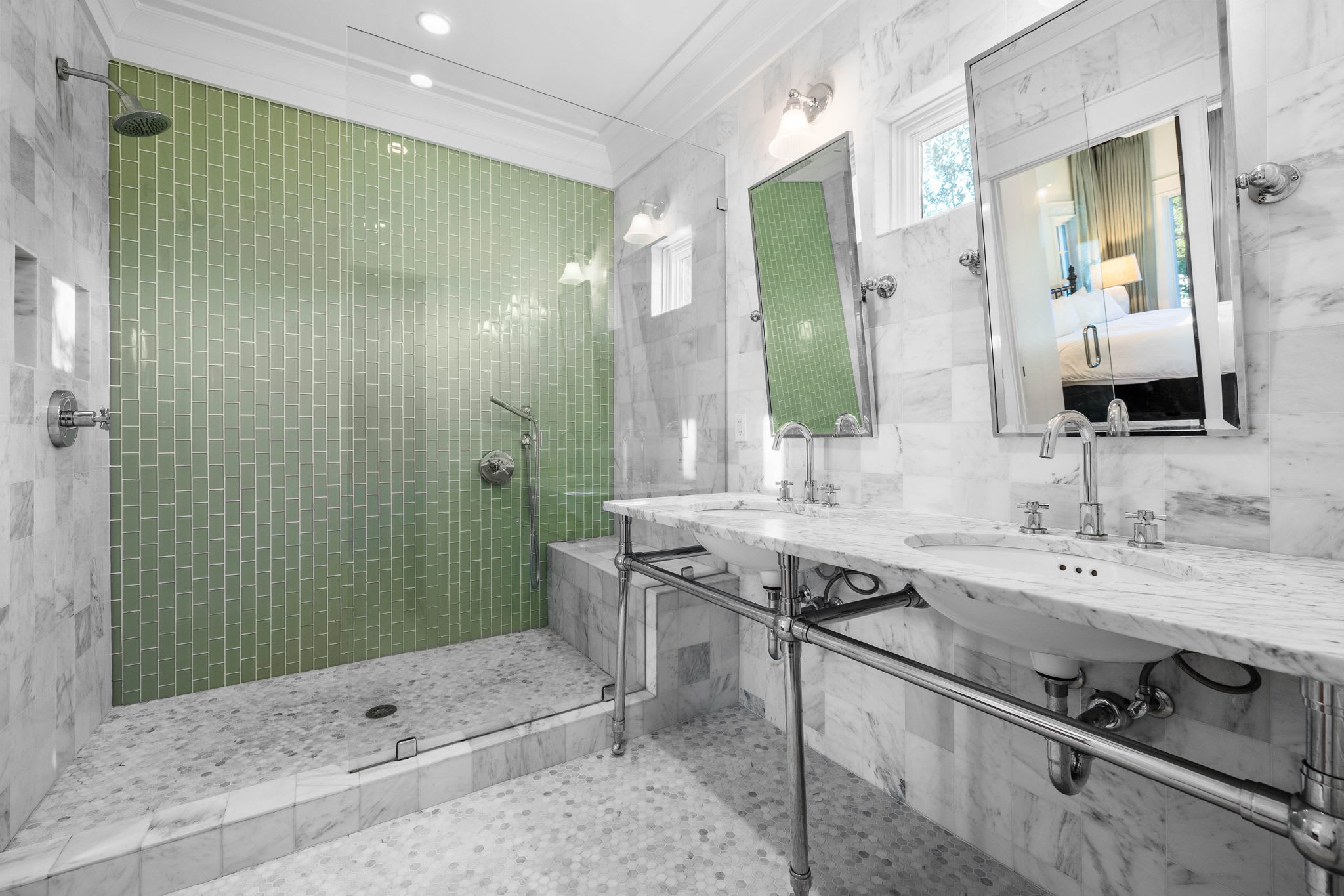 2nd Floor Primary En Suite - Equipped with a Walk In Shower & Dual Vanity