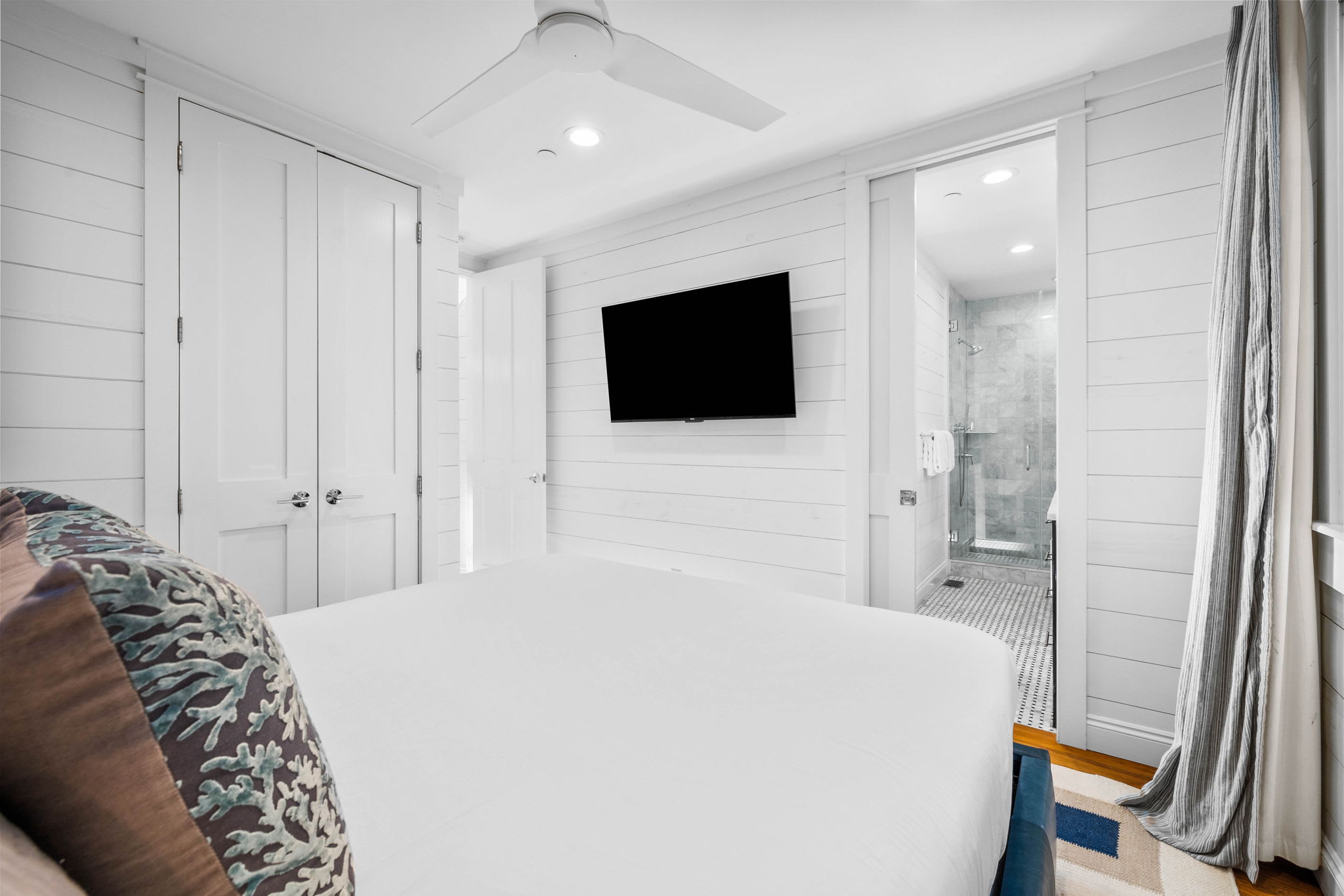 Carriage House Bedroom - Furnished with a King Size Bed