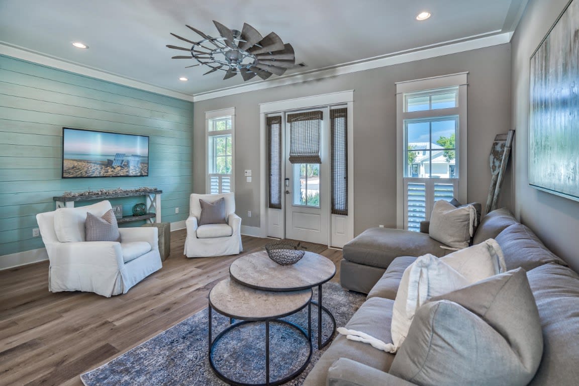 1st Floor Living Room - Supplied with a Large Flat Screen TV