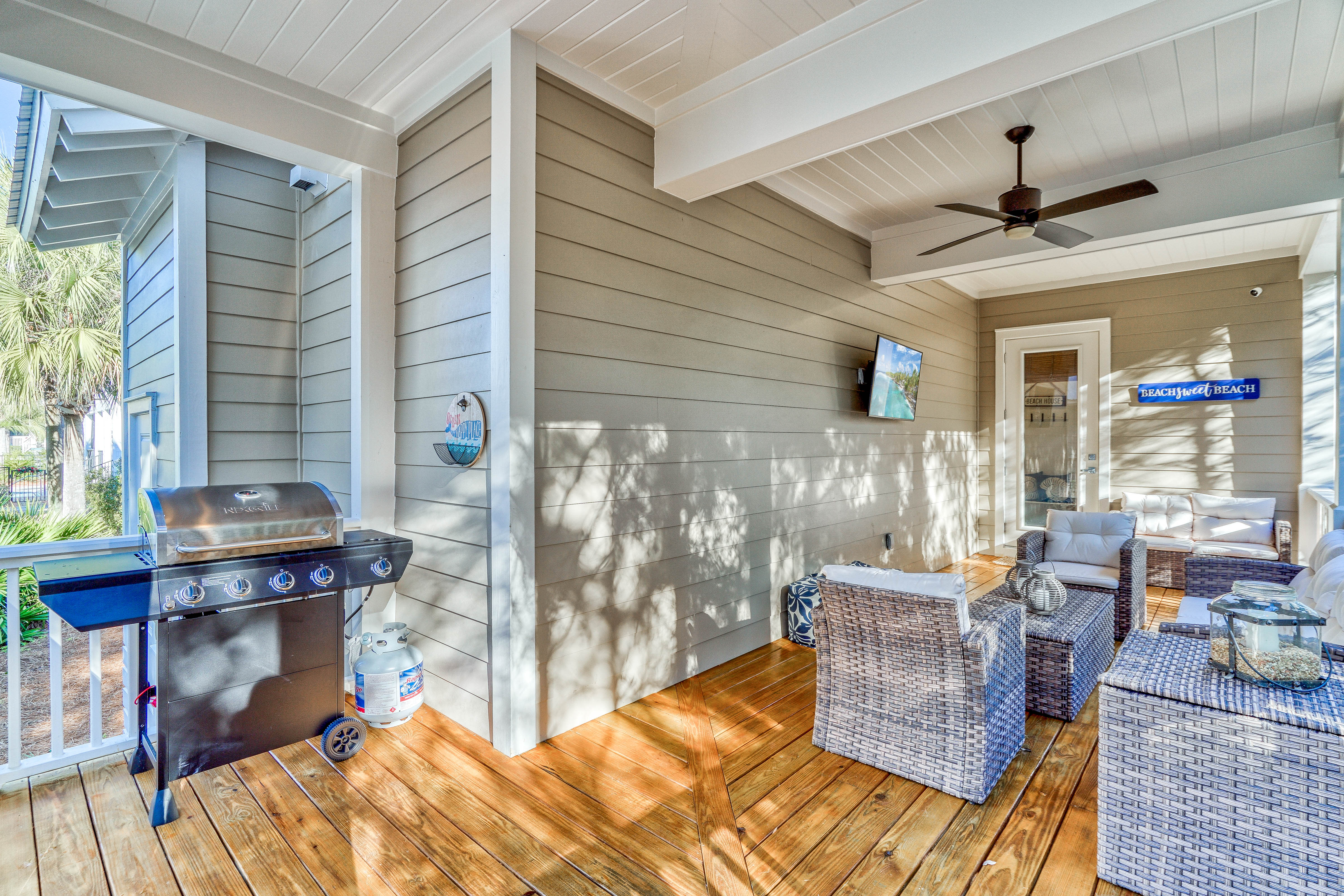 Grill Up Dinner & Enjoy the Game on the Back Porch!