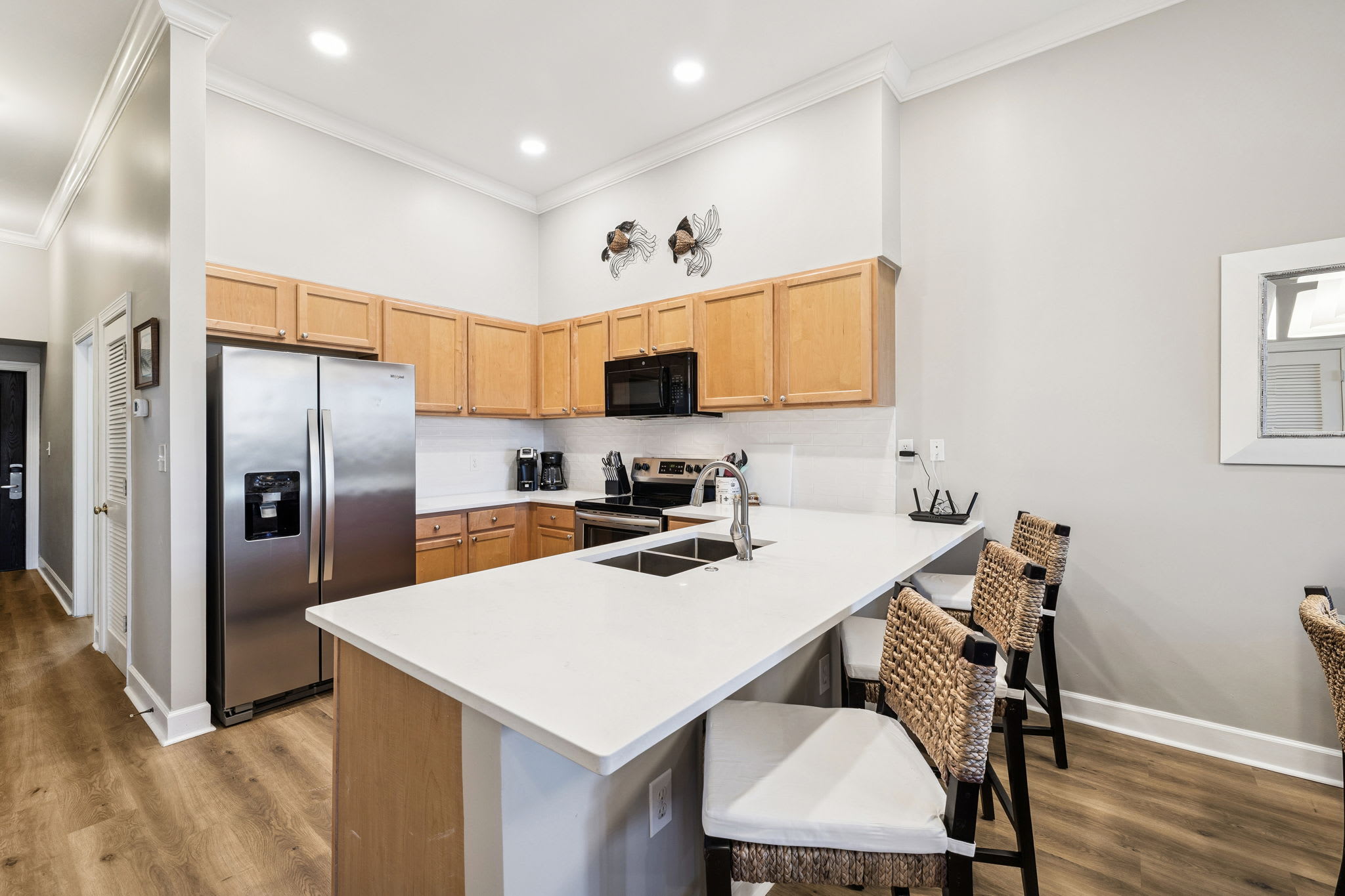 Spacious Kitchen - Offering Bar Seating for 3