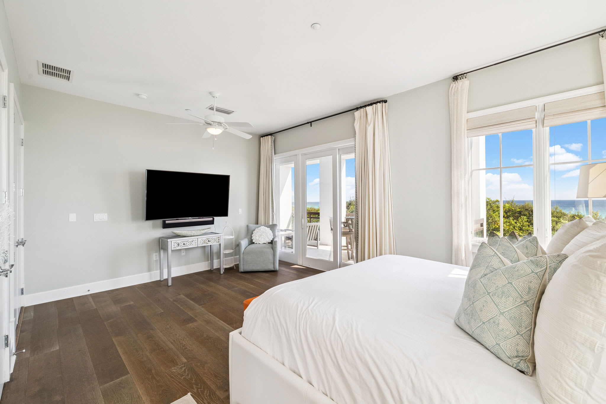 Primary King Suite - Flat-Screen TV + Gulf-Front Balcony Access