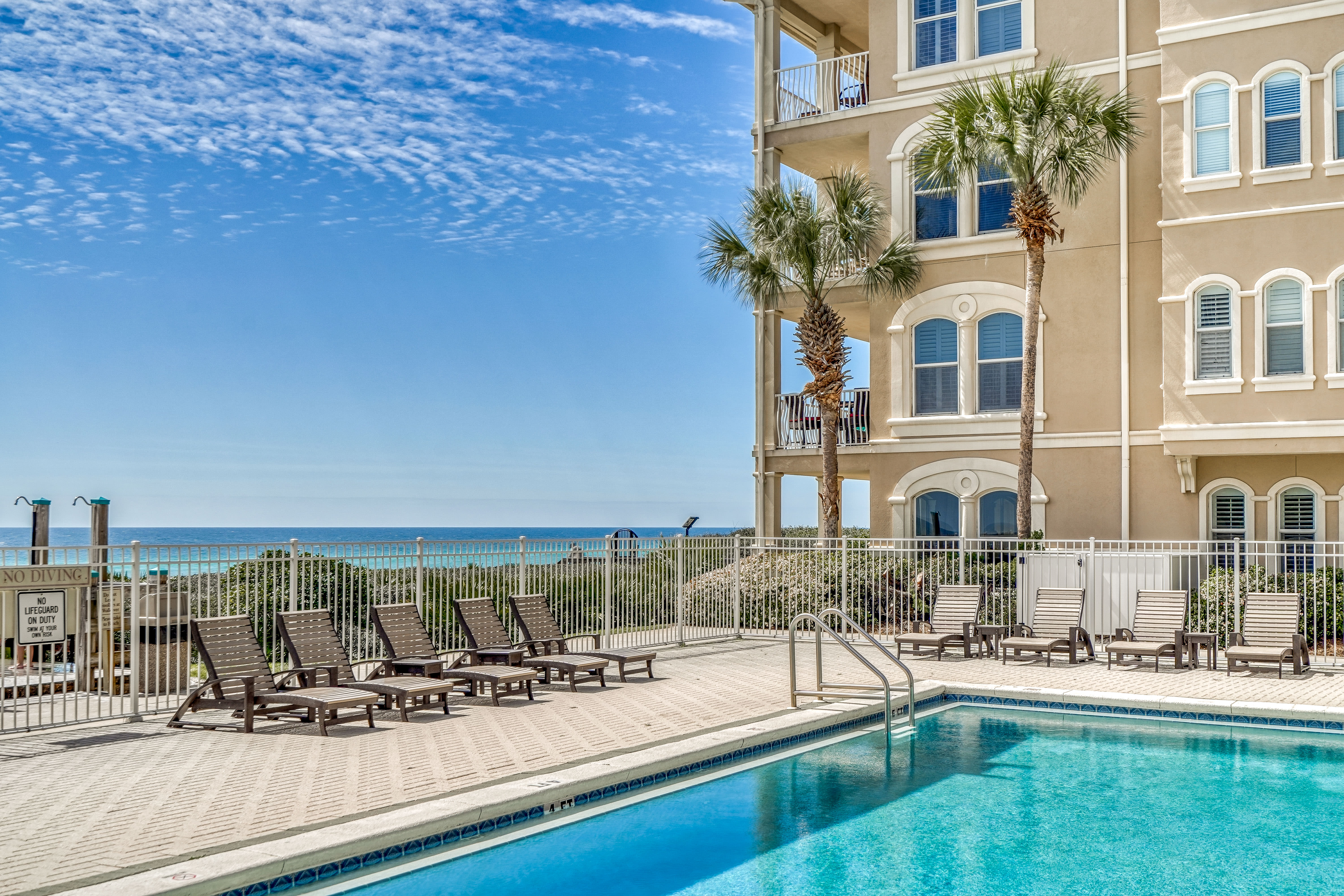 Soak up the Sun next to the Beachfront Community Pool