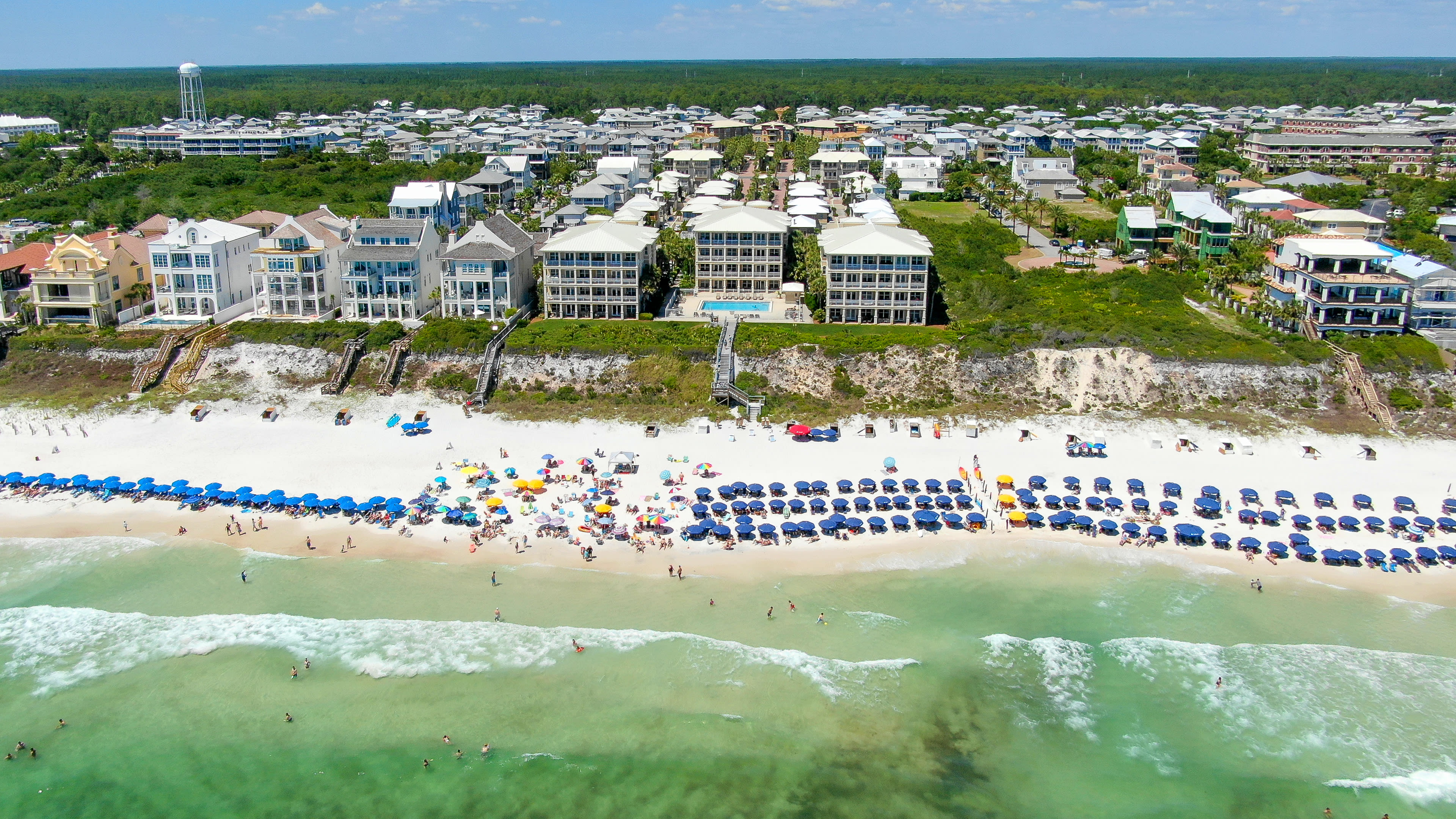 Aerial Views of Seacrest Beach Private Community Beach Access