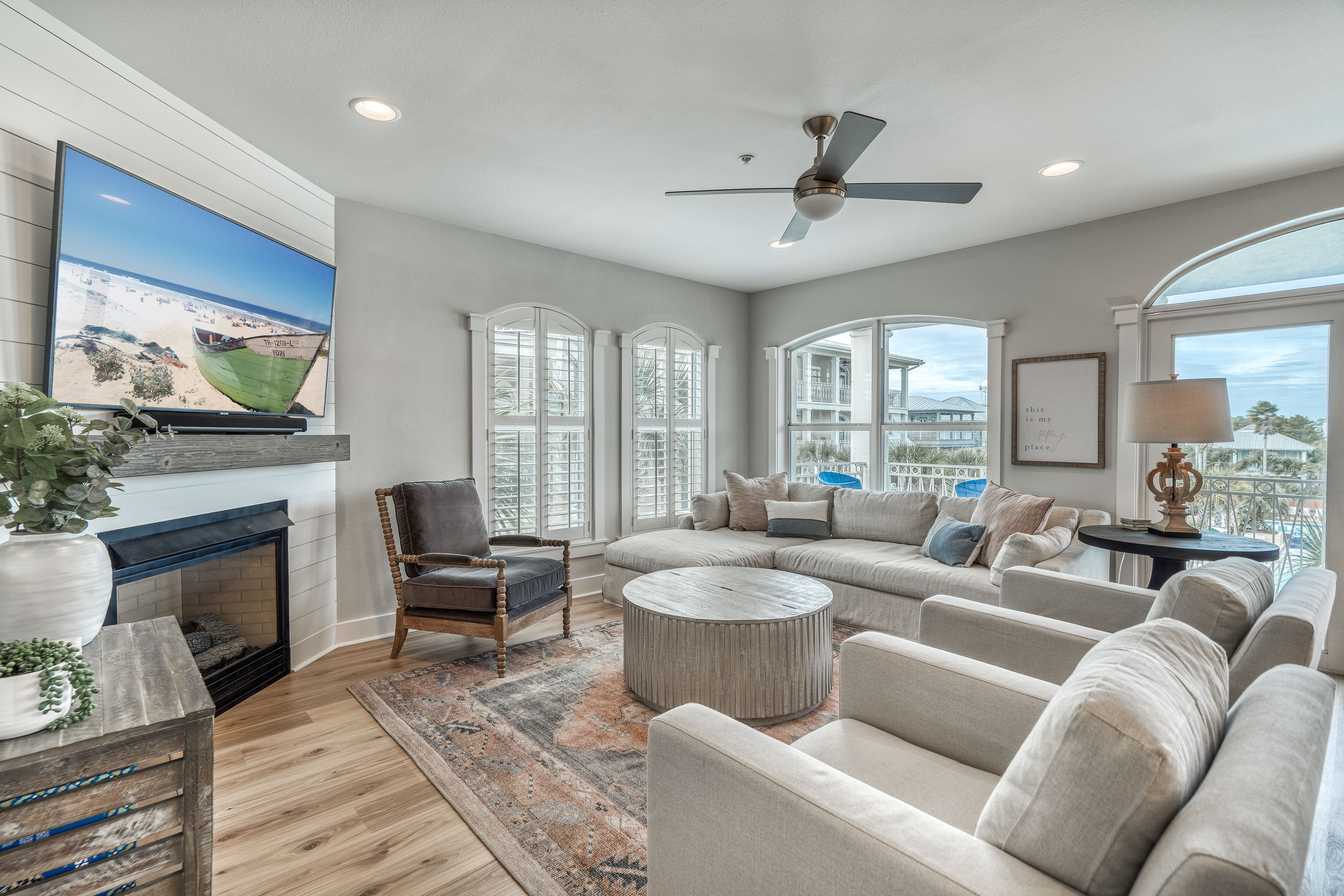 Open Concept Living Space with Pool Views!