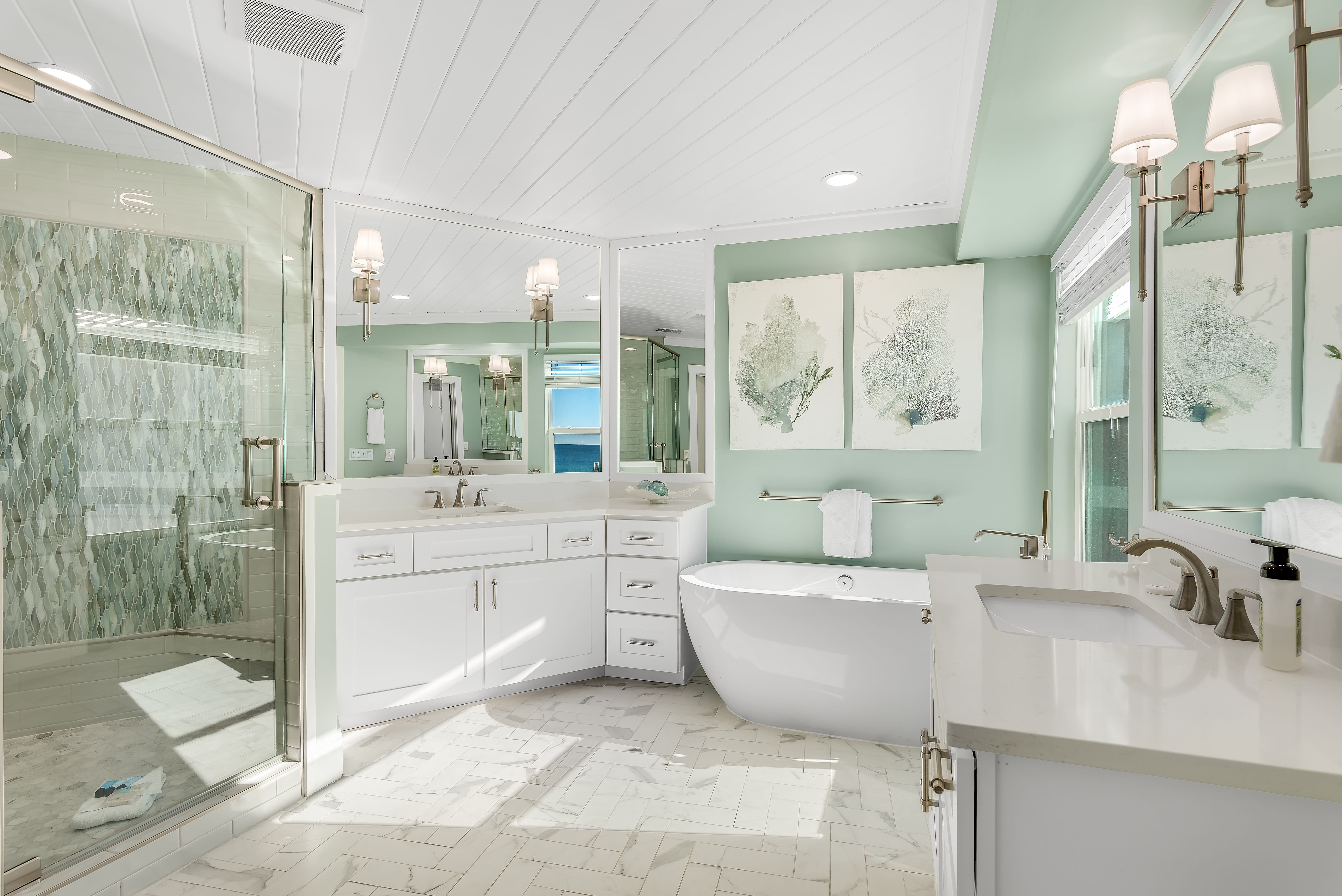 Primary Suite - Tub and Shower