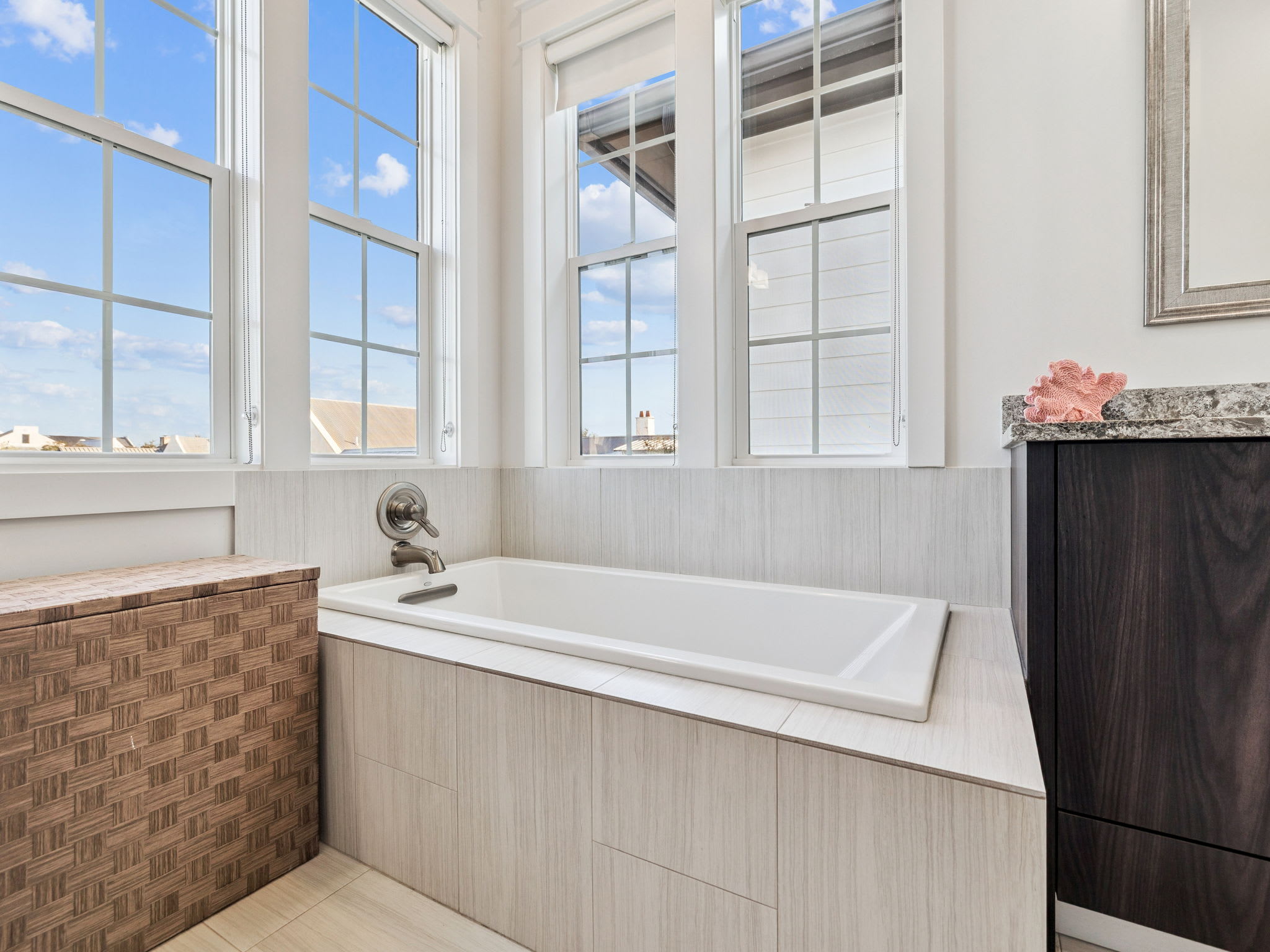 Relax & Unwind in the Oversized Soaking Tub