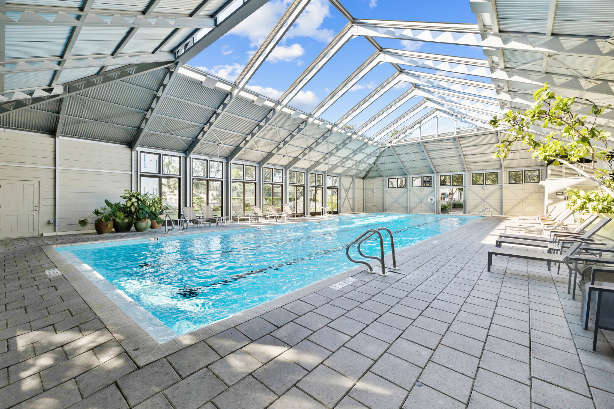 Swim Laps in the Heated Sky Pool!
