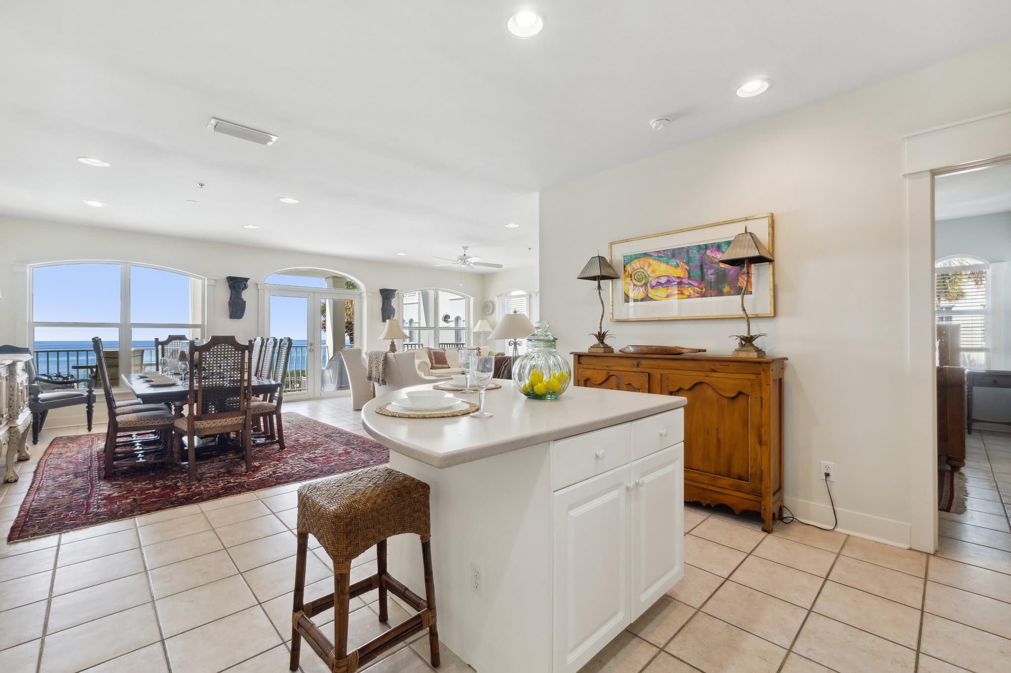 Island with Seating for Two