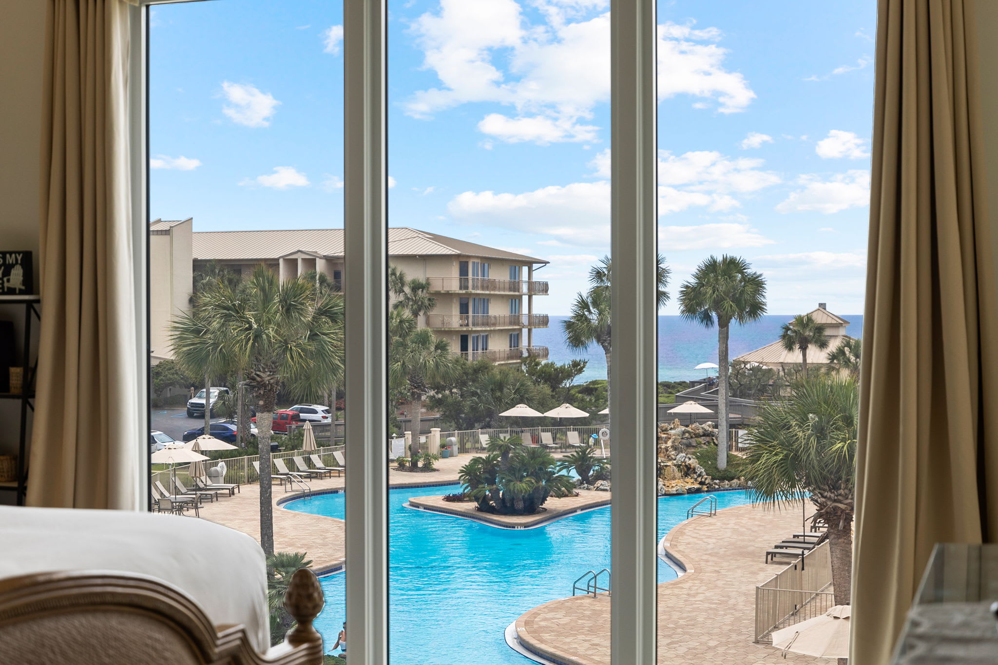 Primary Suite with King Size Bed and Balcony