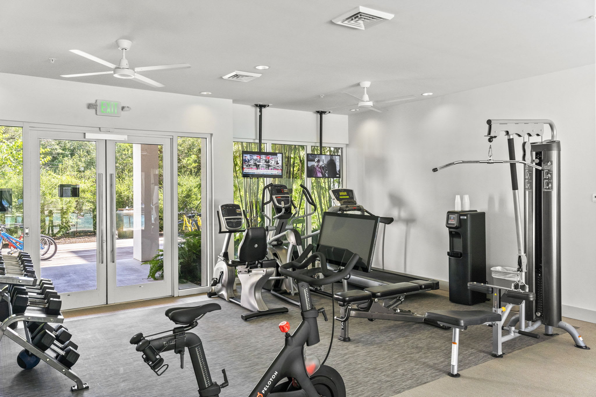 Get a Workout In at the On-Site Fitness Center