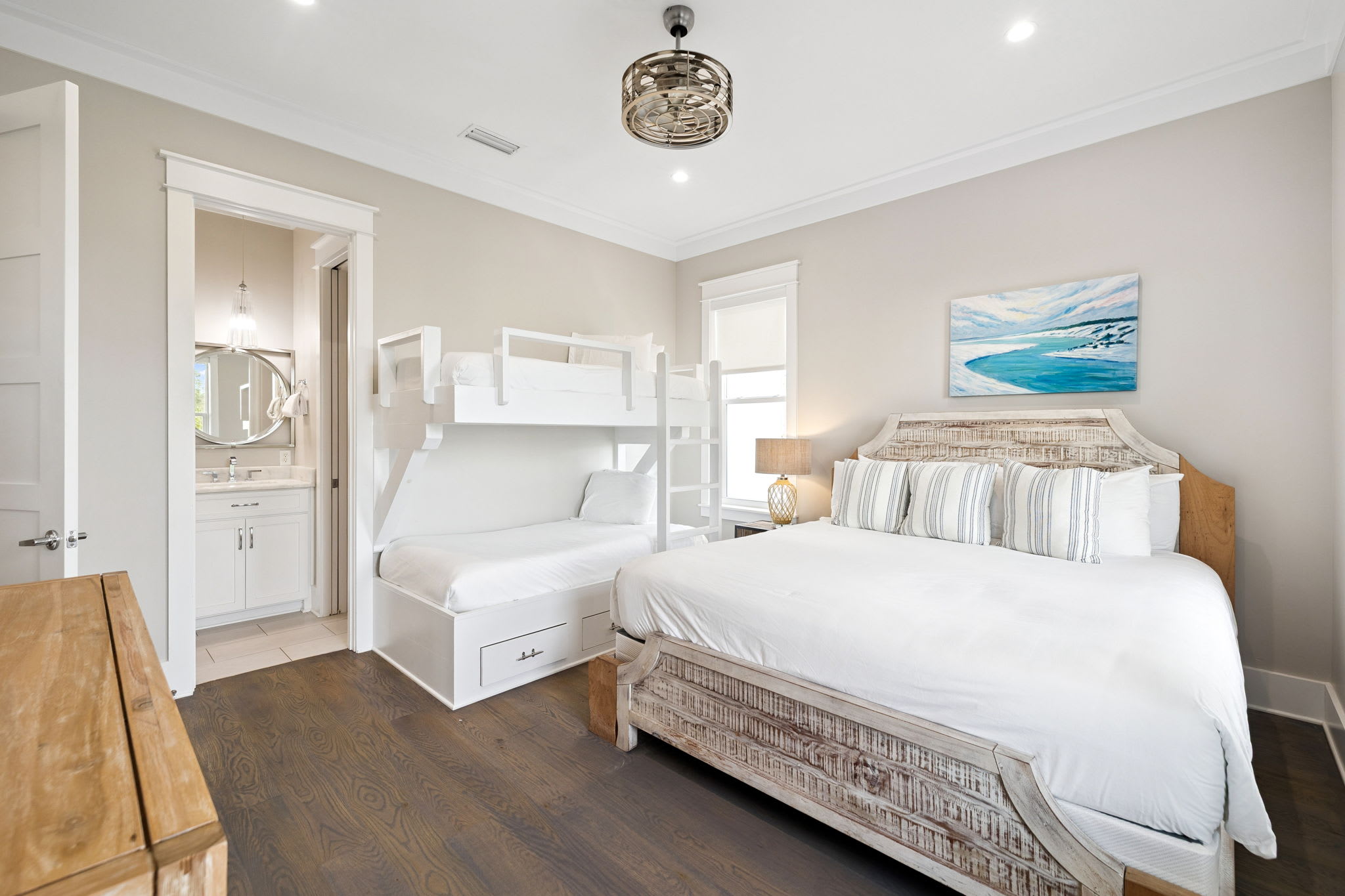 2nd Floor Family Suite - King Bed & Twin over Twin Bunk + Flat-Screen TV