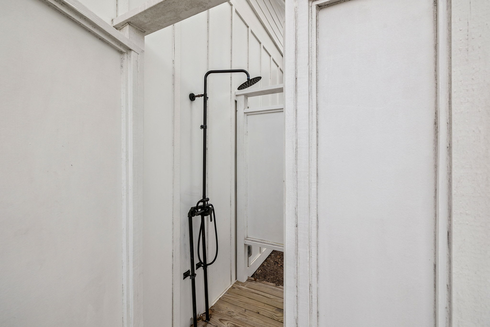 Rinse Off the Sand in the Outdoor Shower