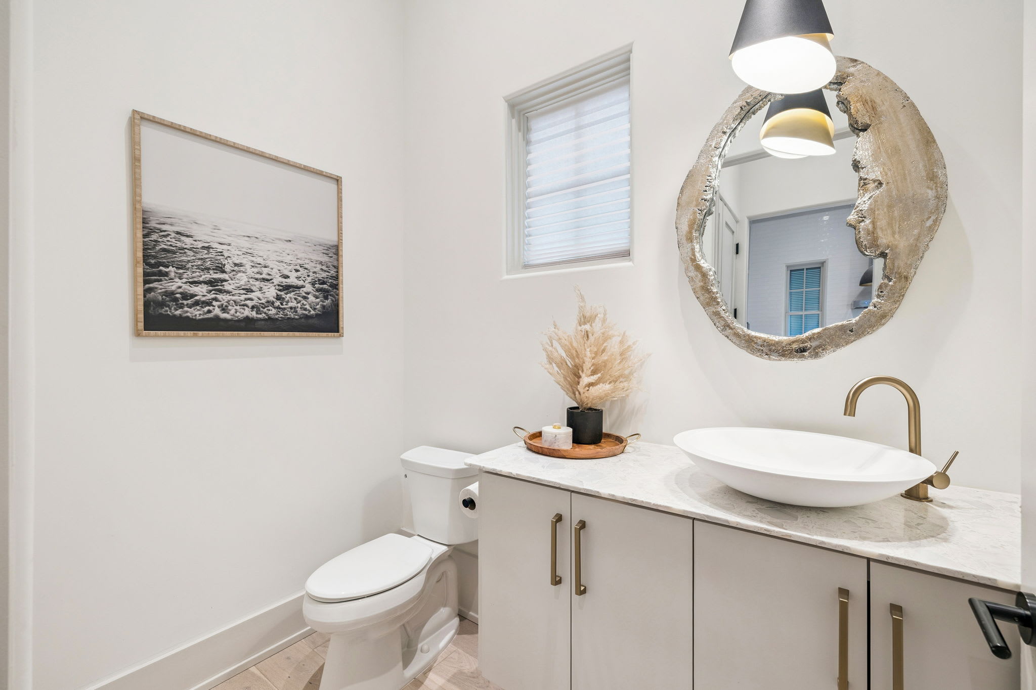 Conveniently Located Powder Room