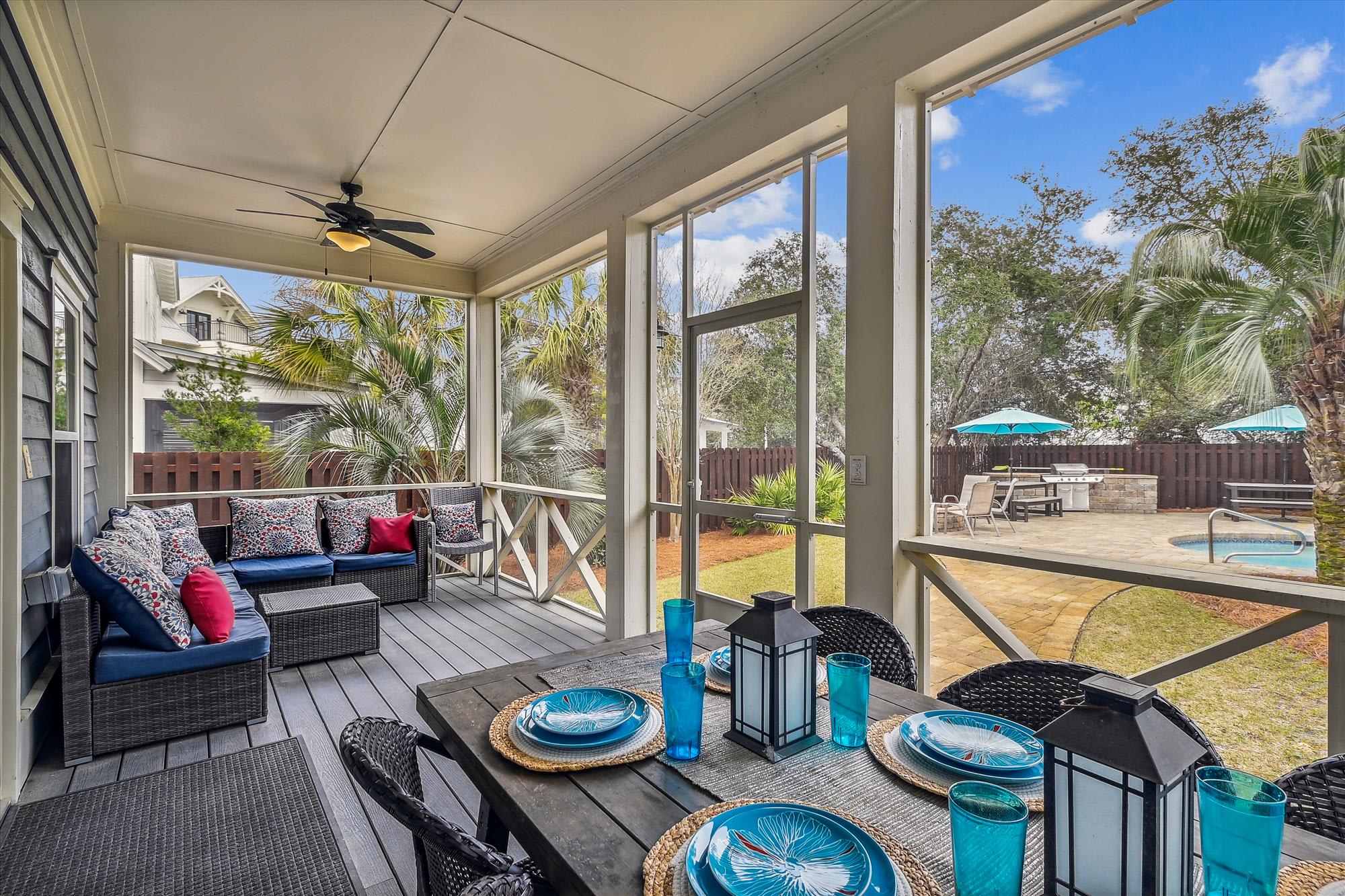 Dine Al Fresco on the Screen-in Porch