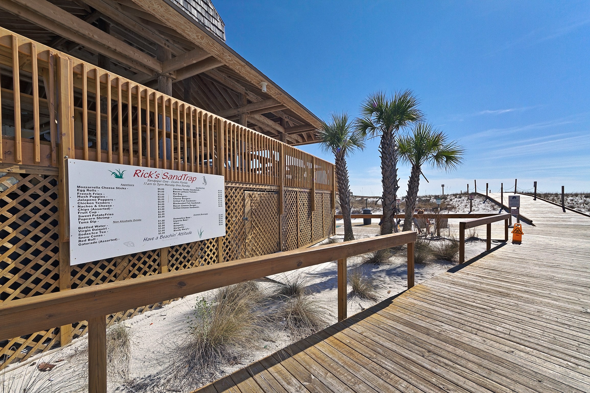 Ricks Sand Trap   on the Beach 