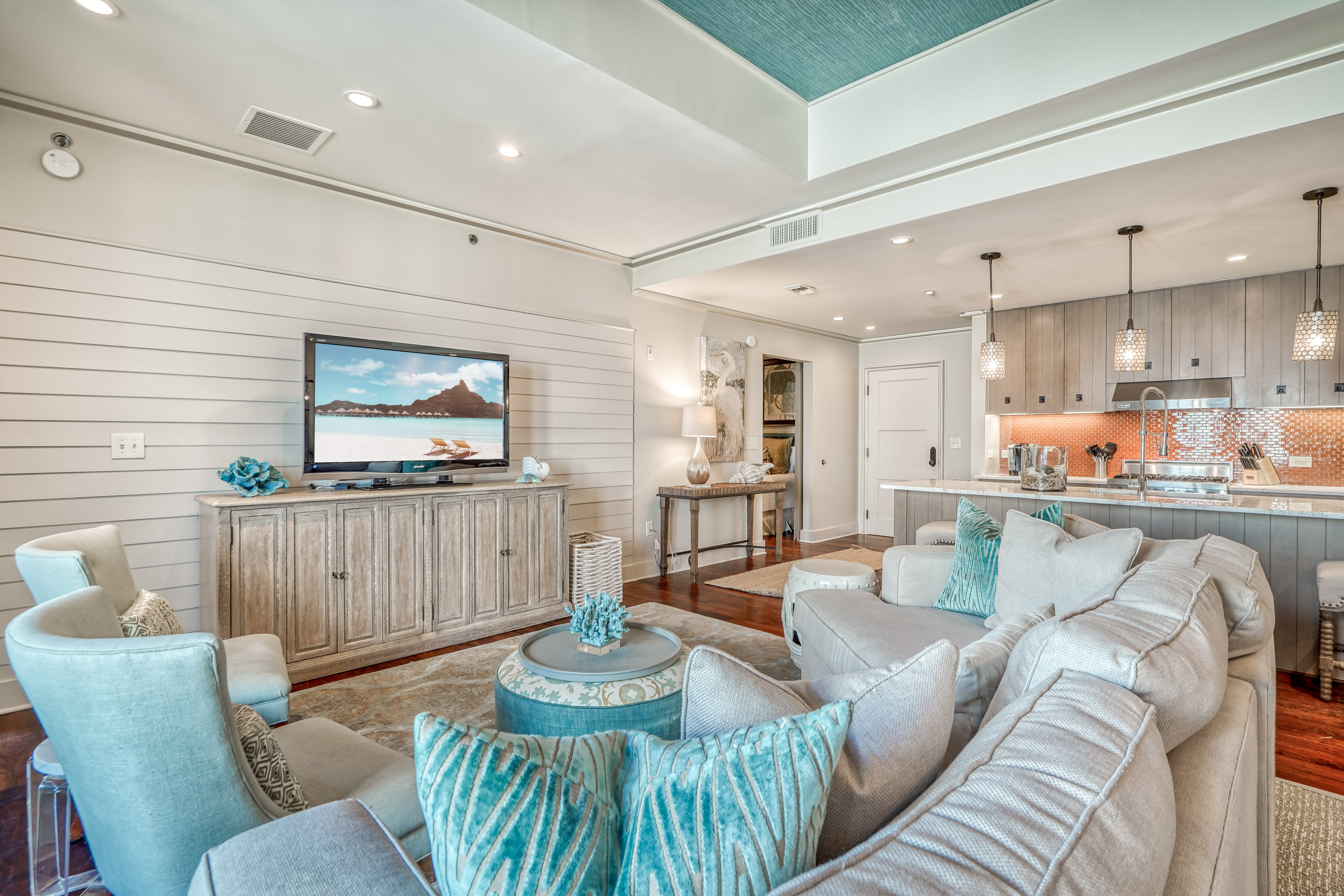 Living Room - Equipped with a Large Flat Screen TV