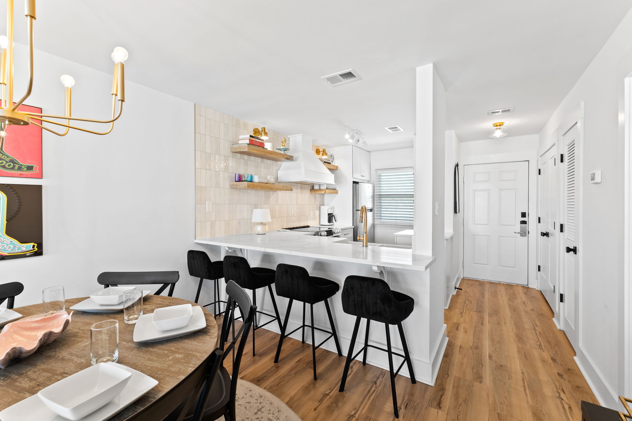 Bar Seating for Four Guests