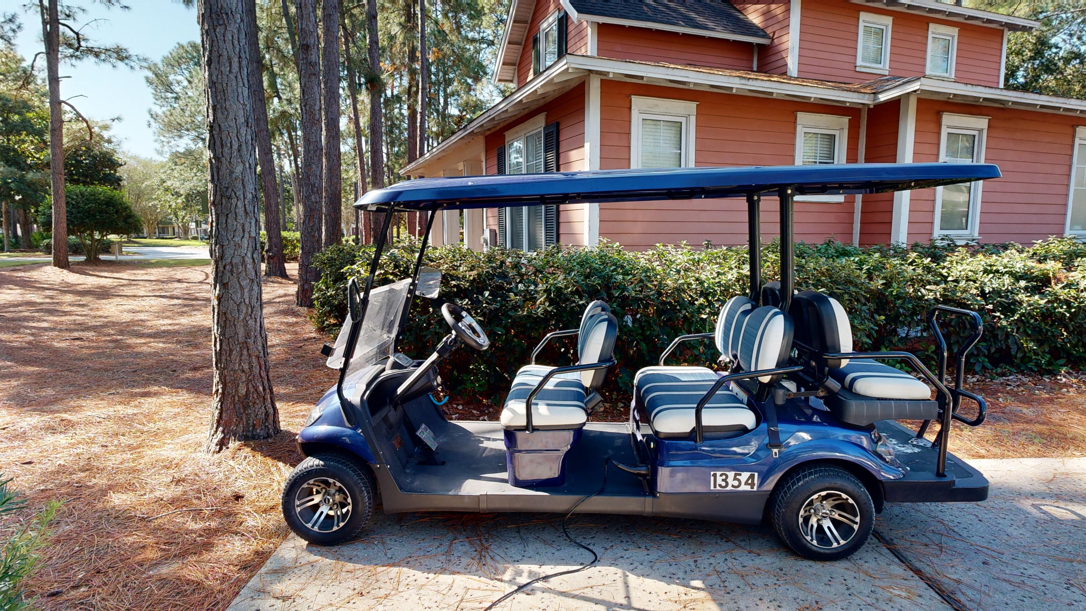 Golf Cart included! Ride over to the community pool