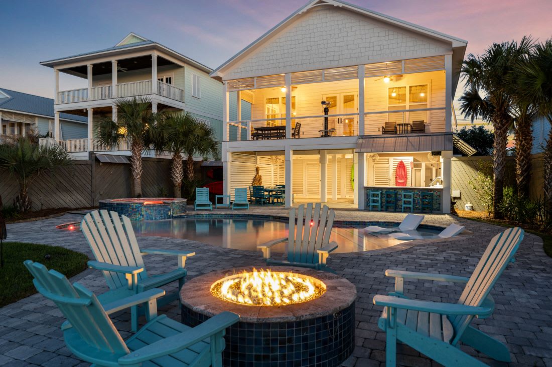 1 His & Hers Backyard at Sunset